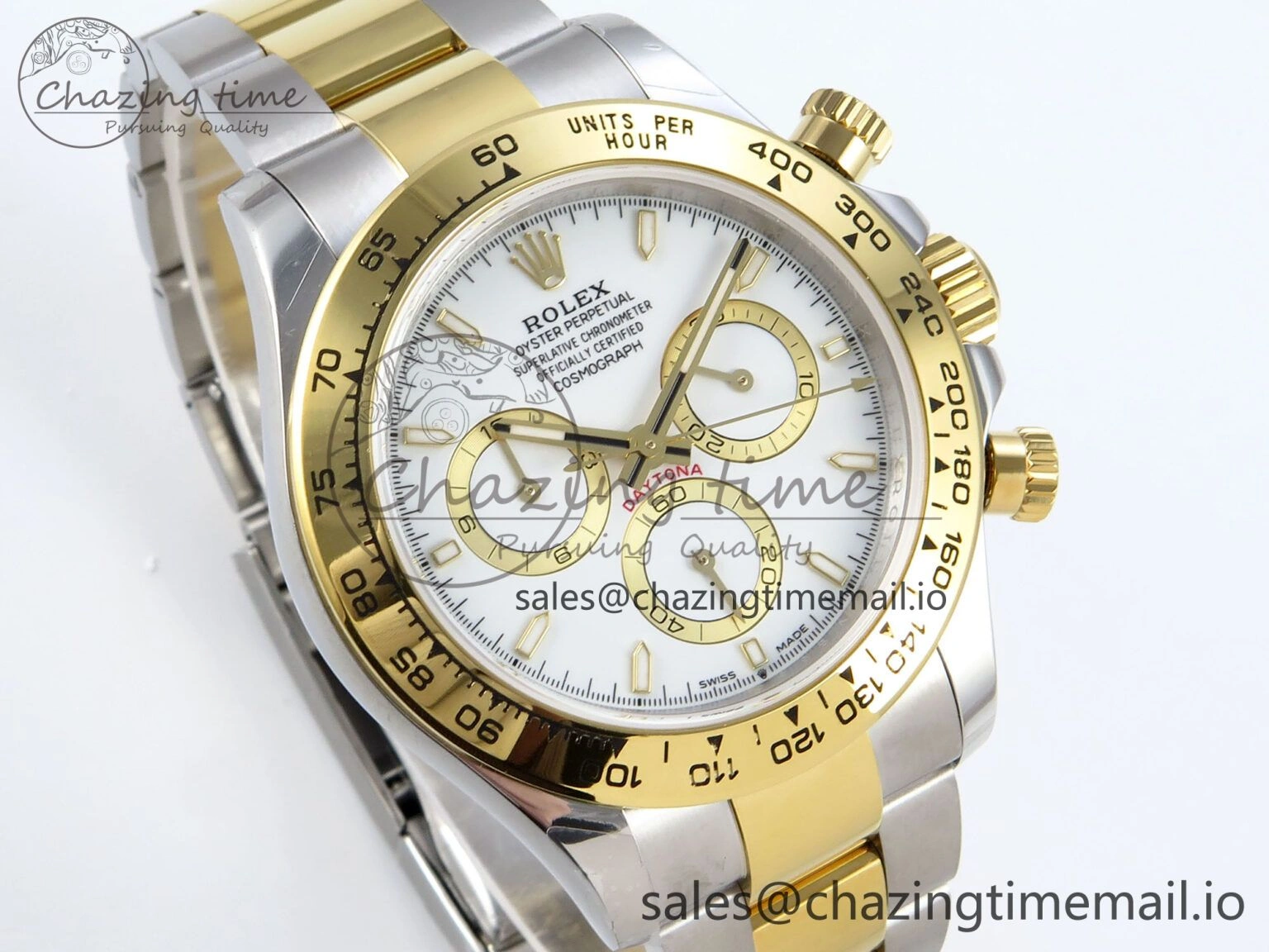 ComfortFit Daytona 126503 QF 1:1 Best Edition White Dial on SS YG Braclet SH4131 V 721
