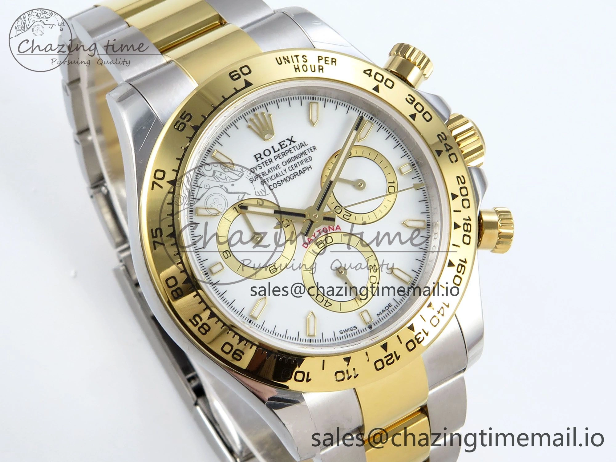 ComfortFit Daytona 126503 QF 1:1 Best Edition White Dial on SS YG Braclet SH4131 V 721