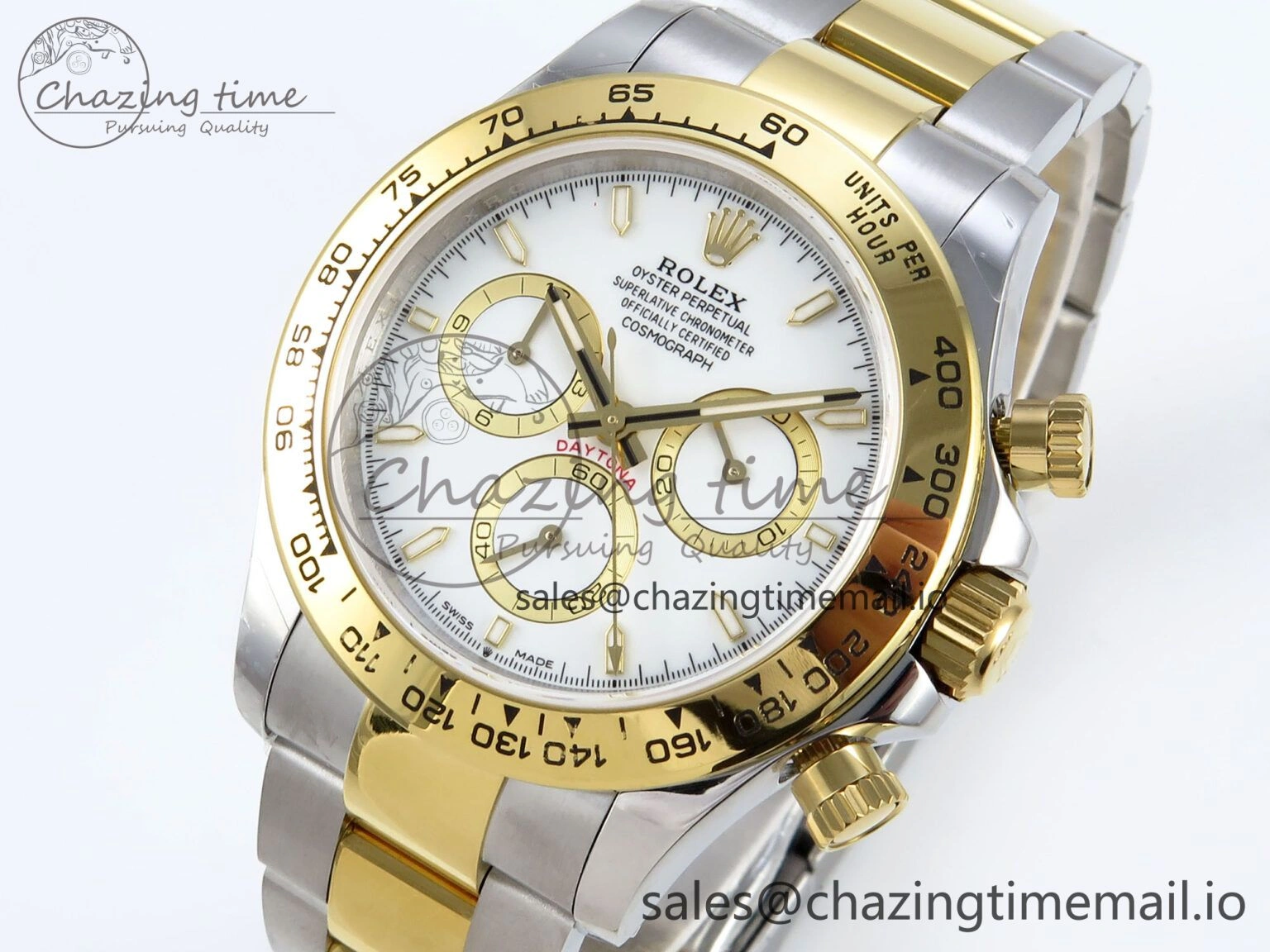 ComfortFit Daytona 126503 QF 1:1 Best Edition White Dial on SS YG Braclet SH4131 V 721