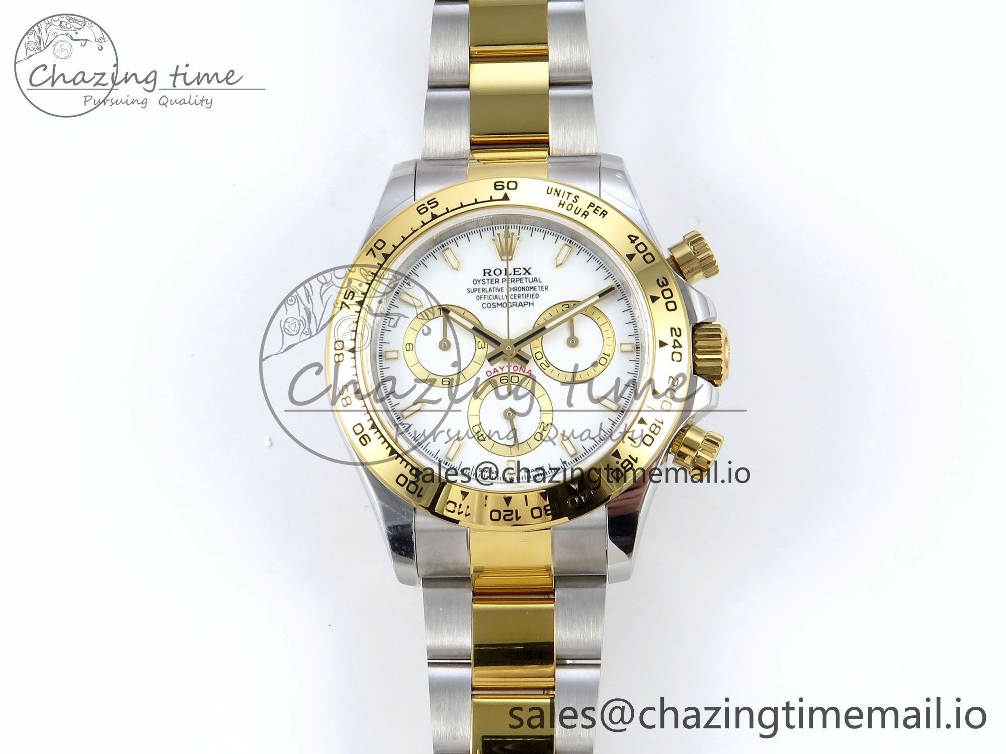 ComfortFit Daytona 126503 QF 1:1 Best Edition White Dial on SS YG Braclet SH4131 V 721