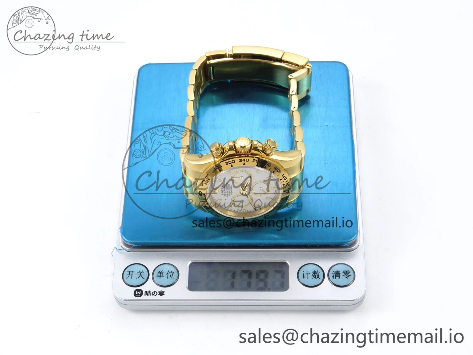 WrinkleFree Daytona 126503 QF 1:1 Best Edition White Dial on YG Bracelet SH4131 V6 (Gain Weight） 1086