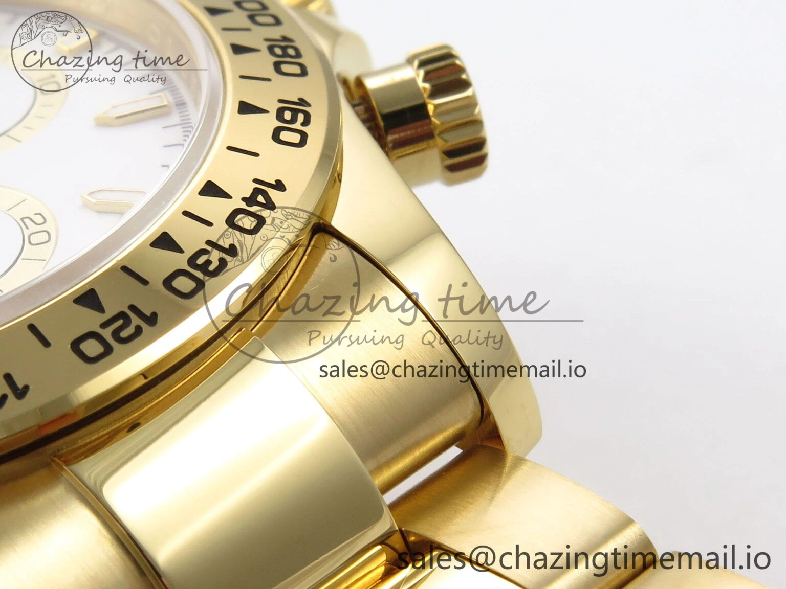 WrinkleFree Daytona 126503 QF 1:1 Best Edition White Dial on YG Bracelet SH4131 V6 (Gain Weight） 1086