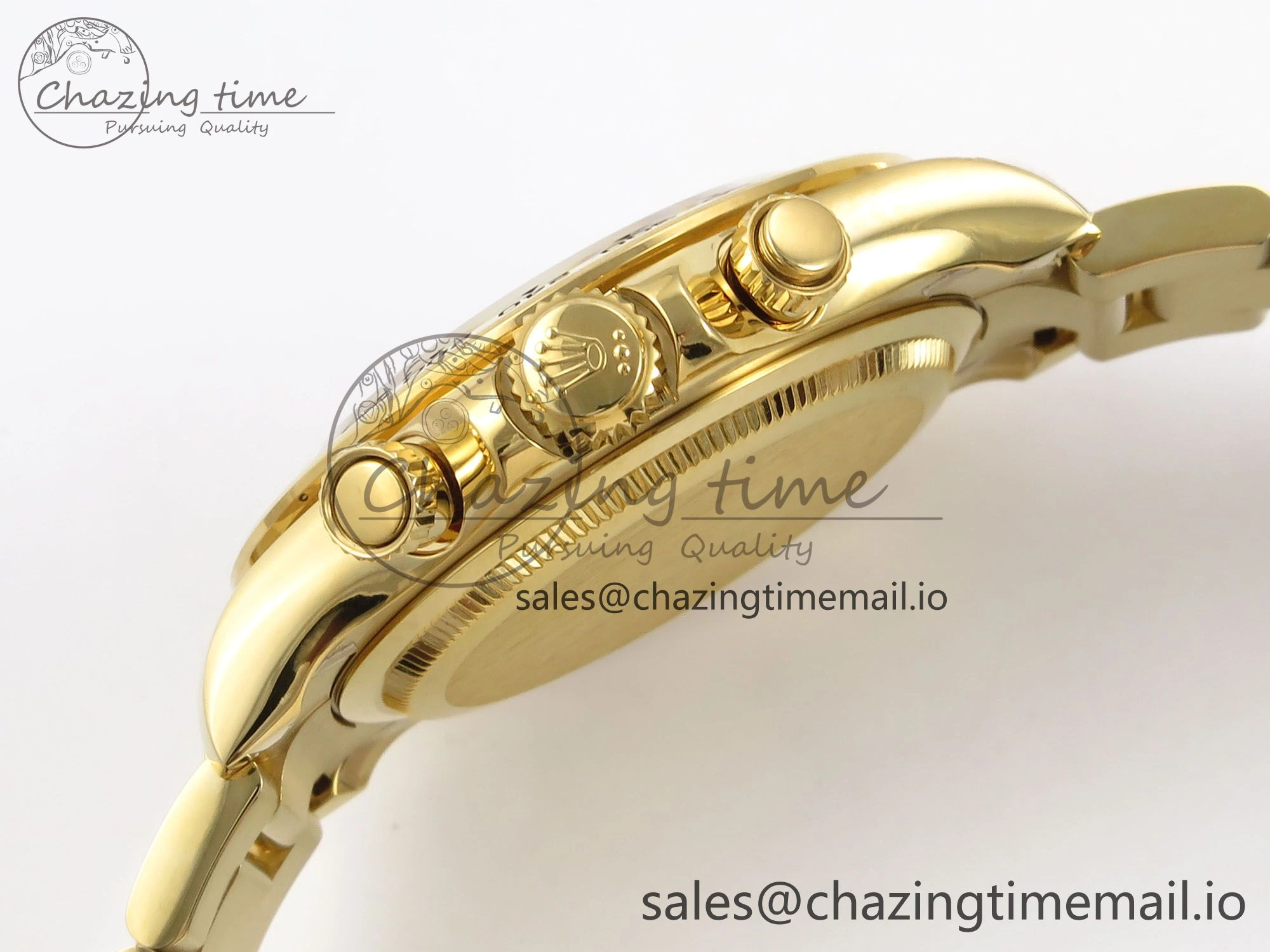 WrinkleFree Daytona 126503 QF 1:1 Best Edition White Dial on YG Bracelet SH4131 V6 (Gain Weight） 1086