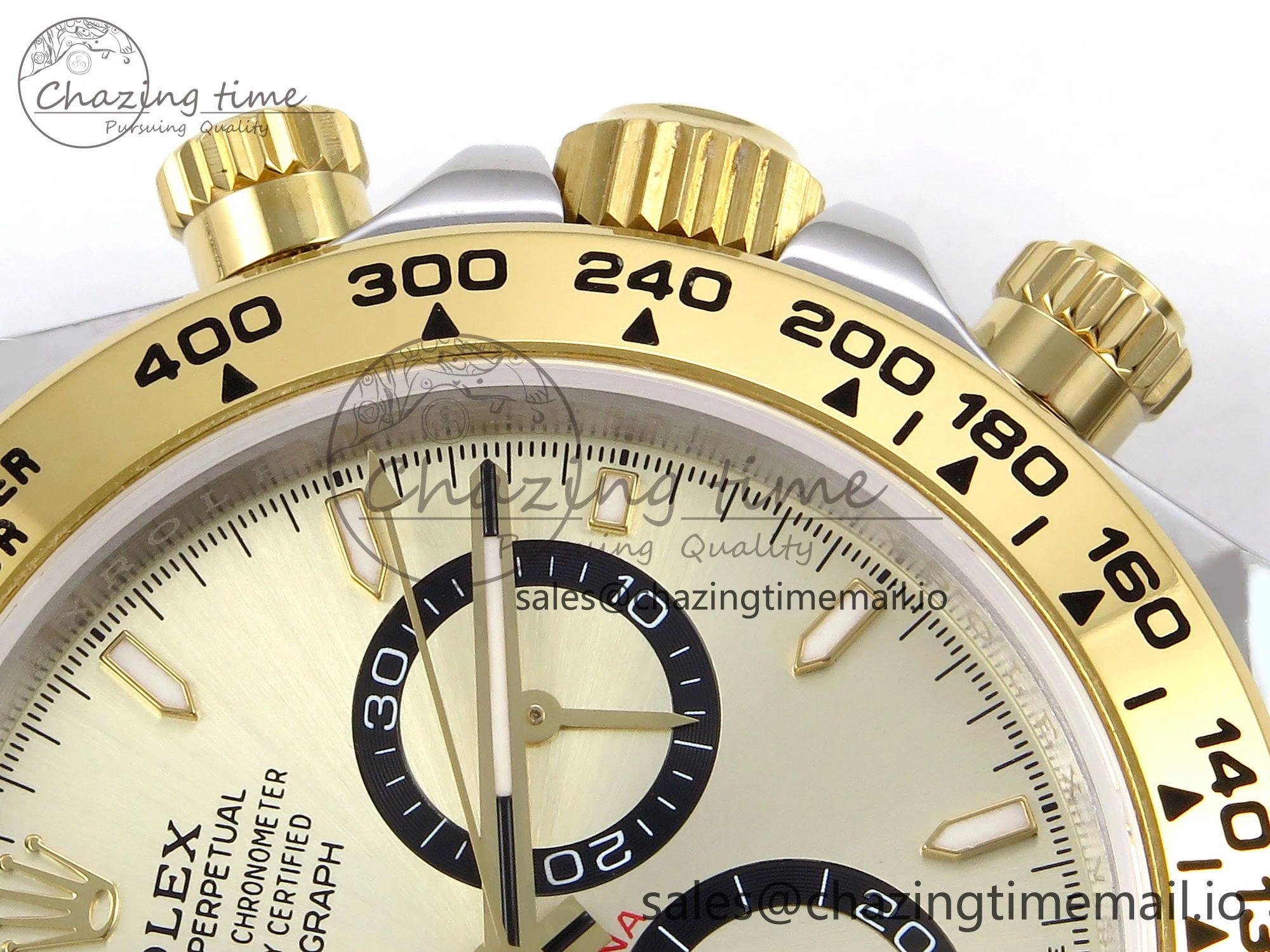 Daytona 126503 QF 1:1 Best Edition YG Dial on SS YG Braclet SH4131 V Thermal 1276