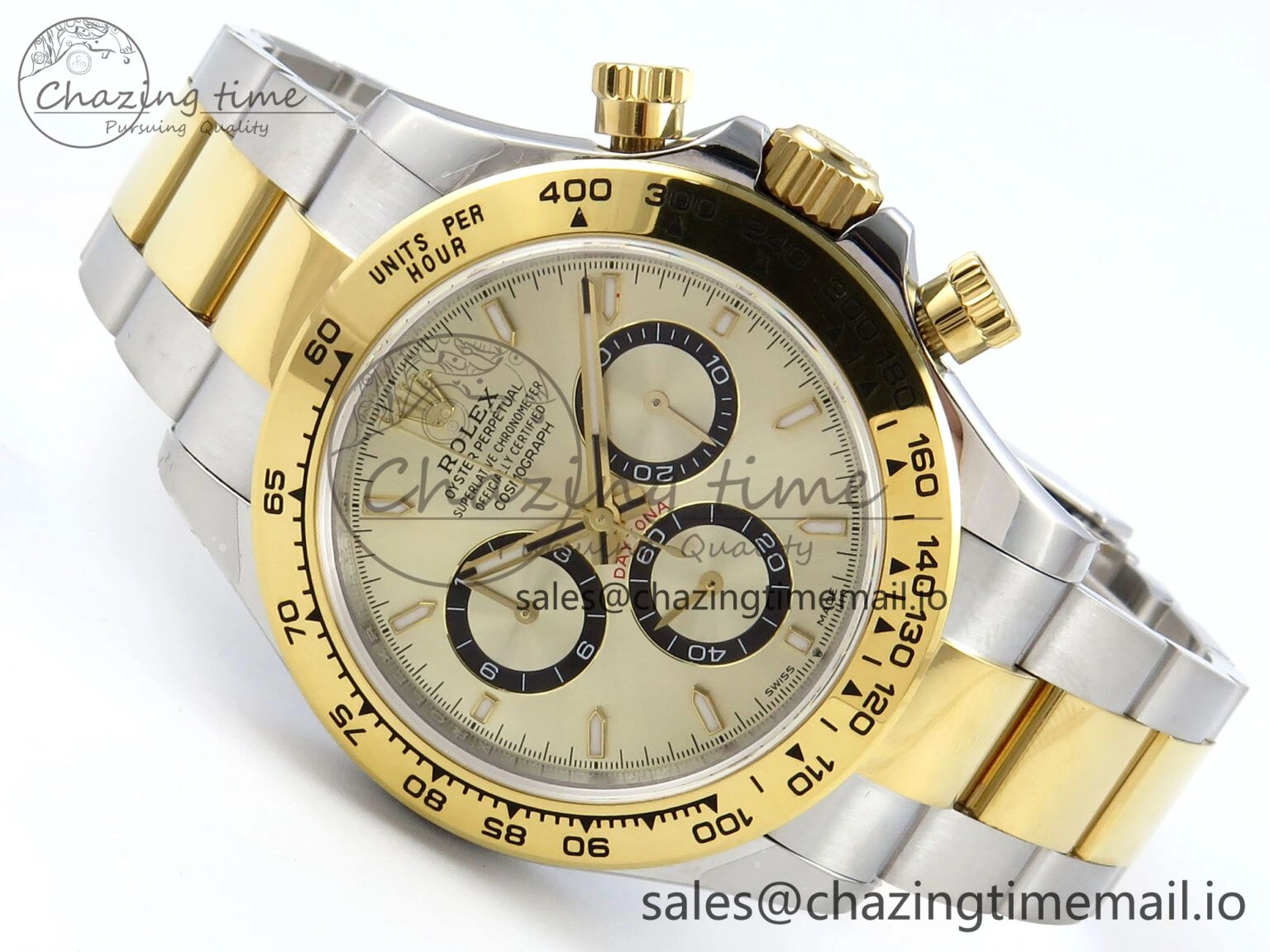 OnTrend Daytona 126503 QF 1:1 Best Edition YG Dial on SS YG Braclet SH4131 V 718