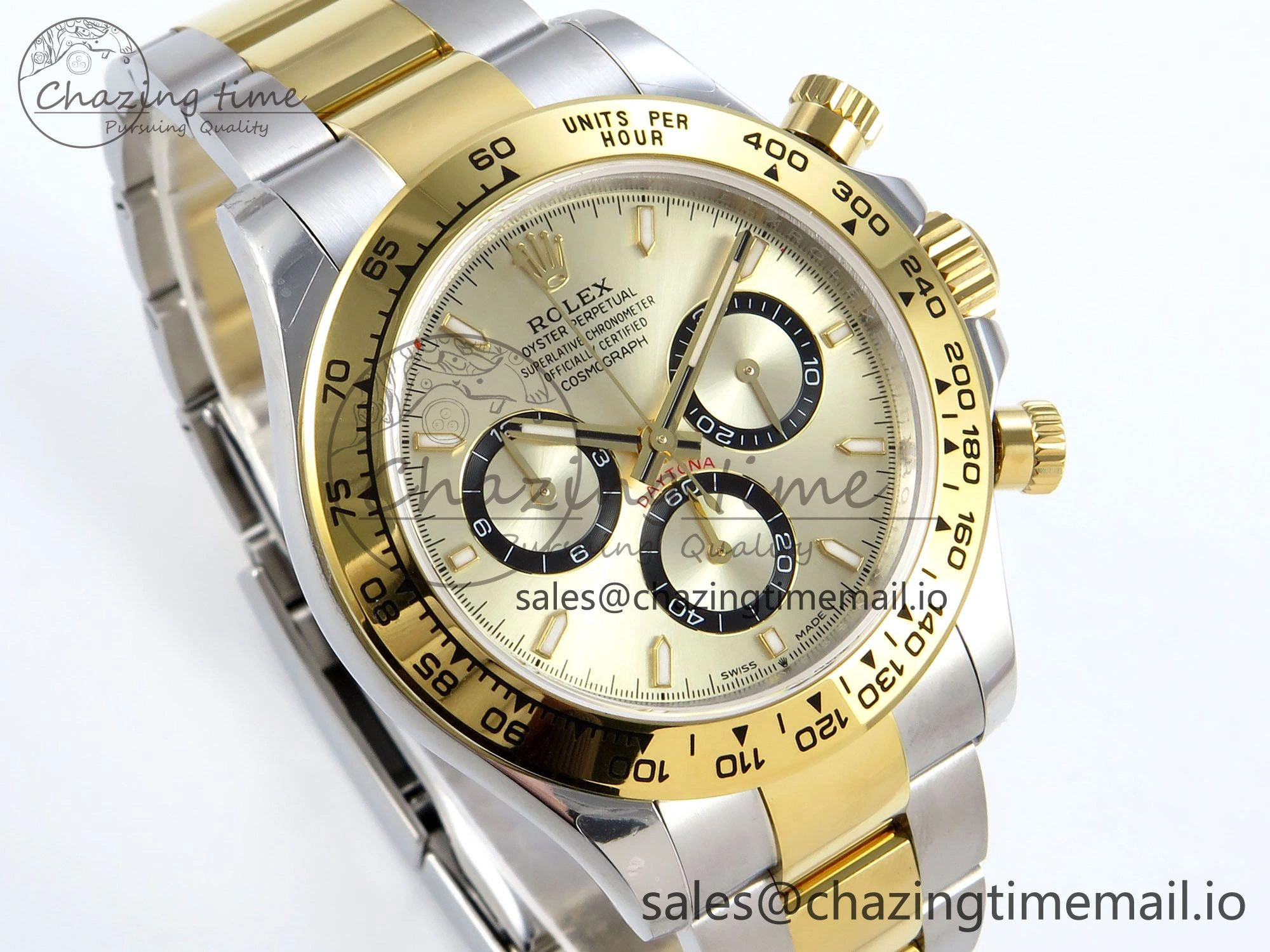 OnTrend Daytona 126503 QF 1:1 Best Edition YG Dial on SS YG Braclet SH4131 V 718