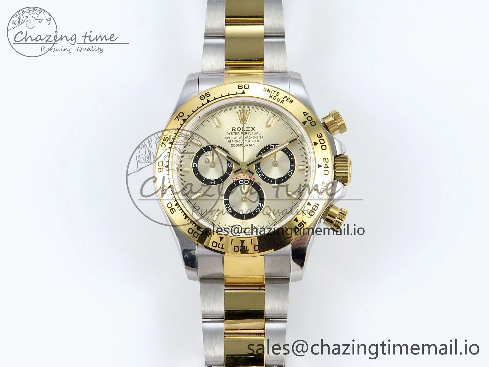 OnTrend Daytona 126503 QF 1:1 Best Edition YG Dial on SS YG Braclet SH4131 V 718