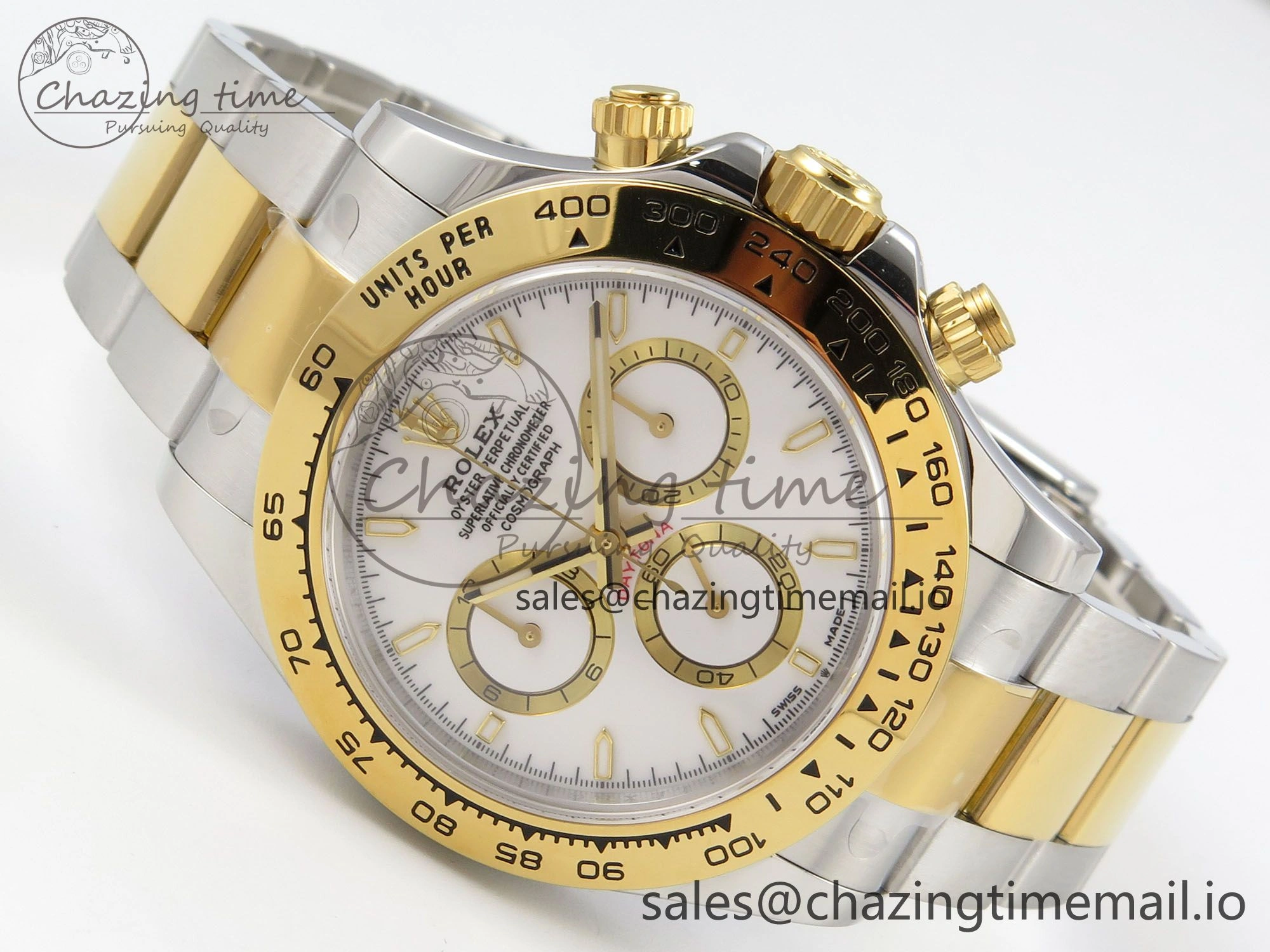 Daytona 126503 SS YG Clean 1:1 Best Edition 904L White Dial on SS YG Bracelet Super Clone DD MultiPurpose 238