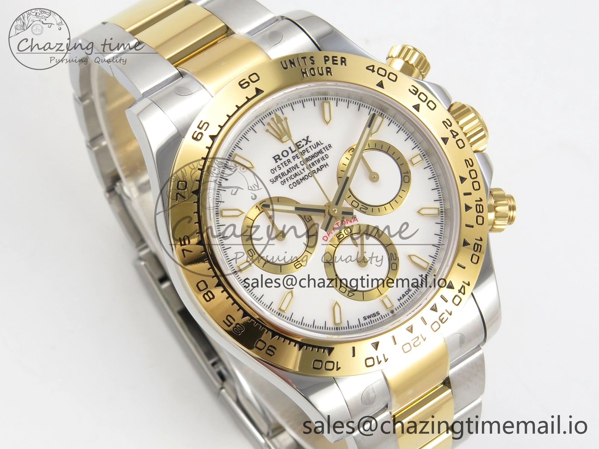 Daytona 126503 SS YG Clean 1:1 Best Edition 904L White Dial on SS YG Bracelet Super Clone DD MultiPurpose 238