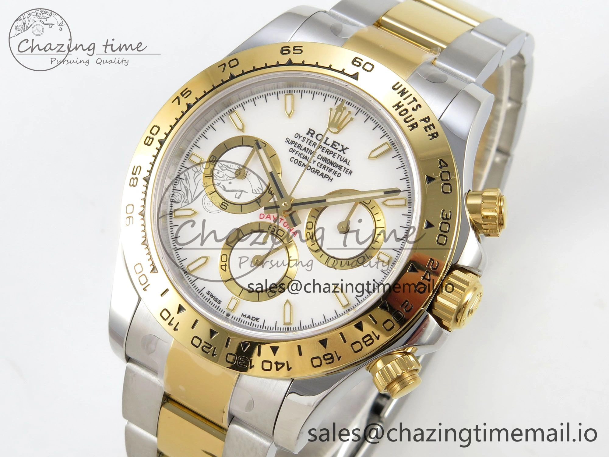 Daytona 126503 SS YG Clean 1:1 Best Edition 904L White Dial on SS YG Bracelet Super Clone DD MultiPurpose 238