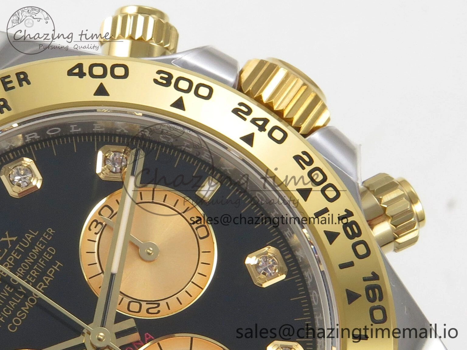 Daytona 126503 THBF 1:1 Best Edition Black YG Diamonds Dial on SS YG Bracelet SH EasyCare 137