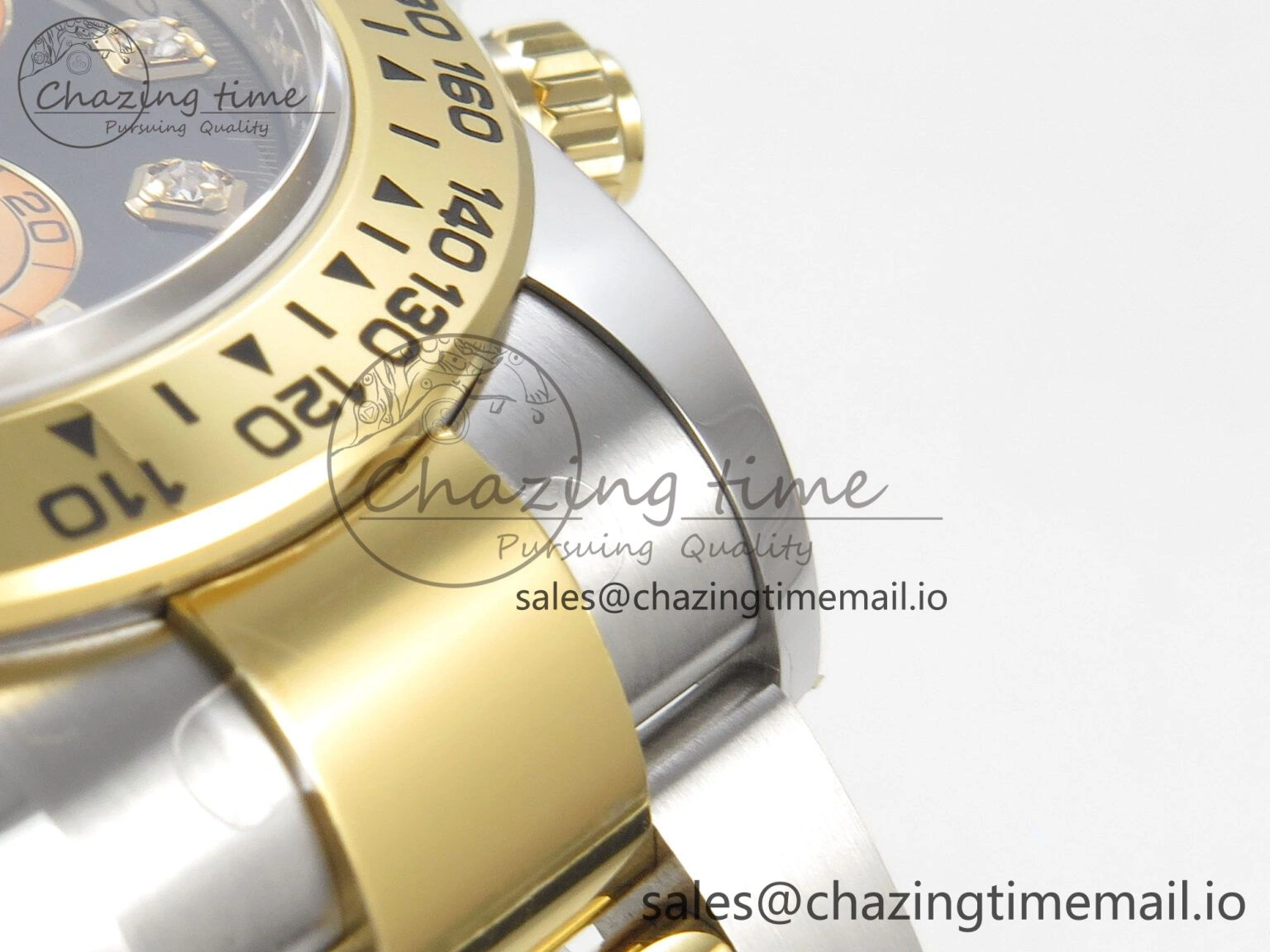 Daytona 126503 THBF 1:1 Best Edition Black YG Diamonds Dial on SS YG Bracelet SH EasyCare 137