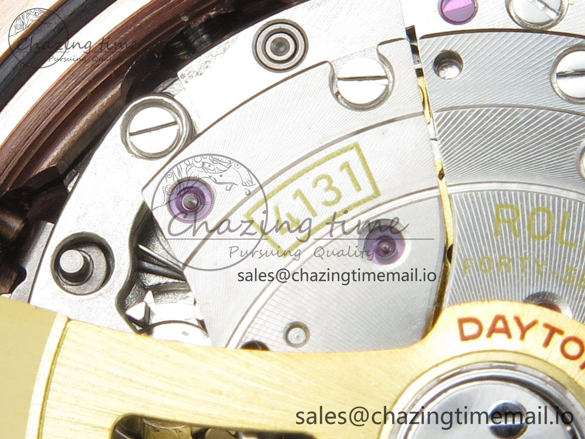EasyCare Daytona 126505 1:1 Best Edition Clean RG Black Diamonds Dial on RG Bracelet Super Clone DD 249