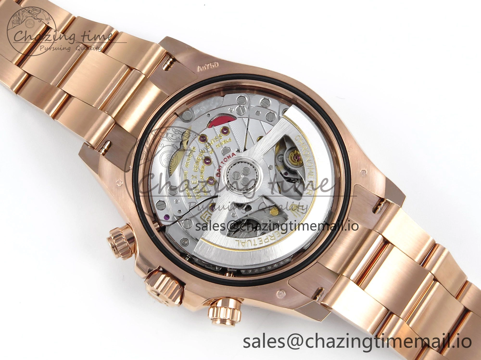 Stretchable Daytona 126505 APSF 1:1 Best Edition Black RG Dial on RG Braclet SH 729