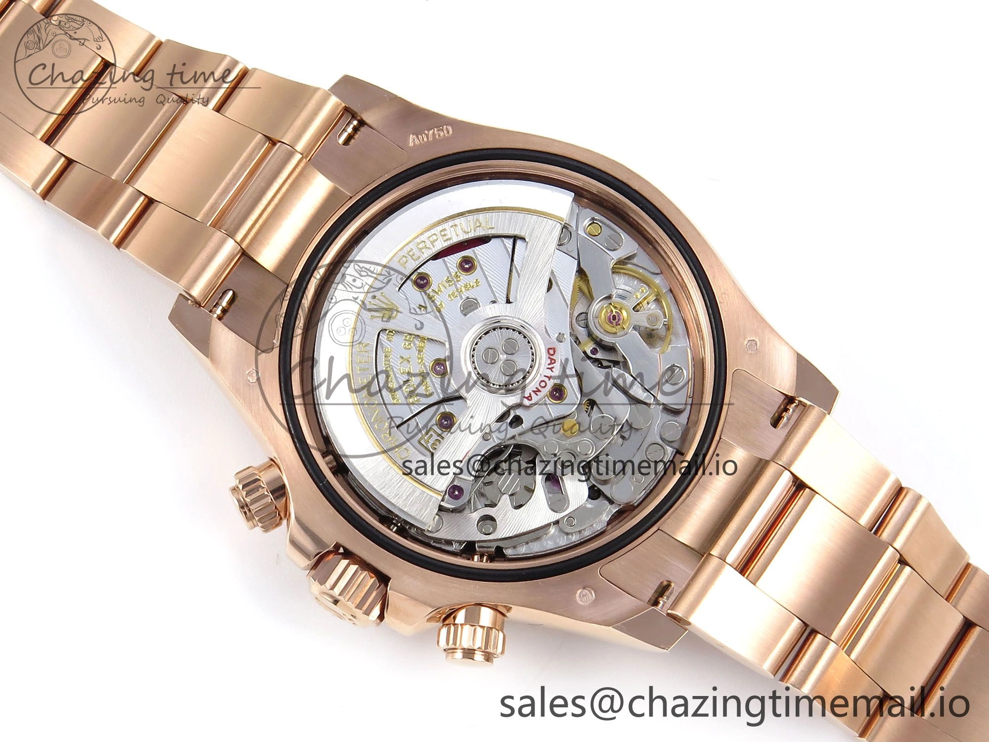 Stretchable Daytona 126505 APSF 1:1 Best Edition Black RG Dial on RG Braclet SH 729