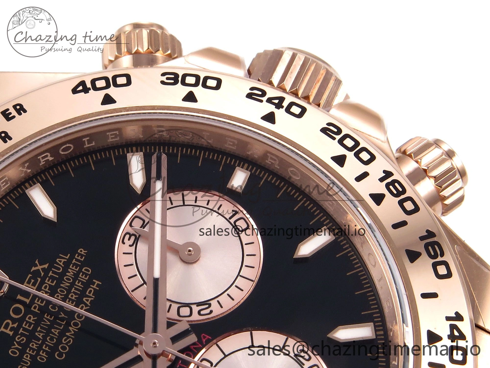 OdorResistant Daytona 126505 APSF 1:1 Best Edition RG Black Dial on RG Bracelet SH 1028