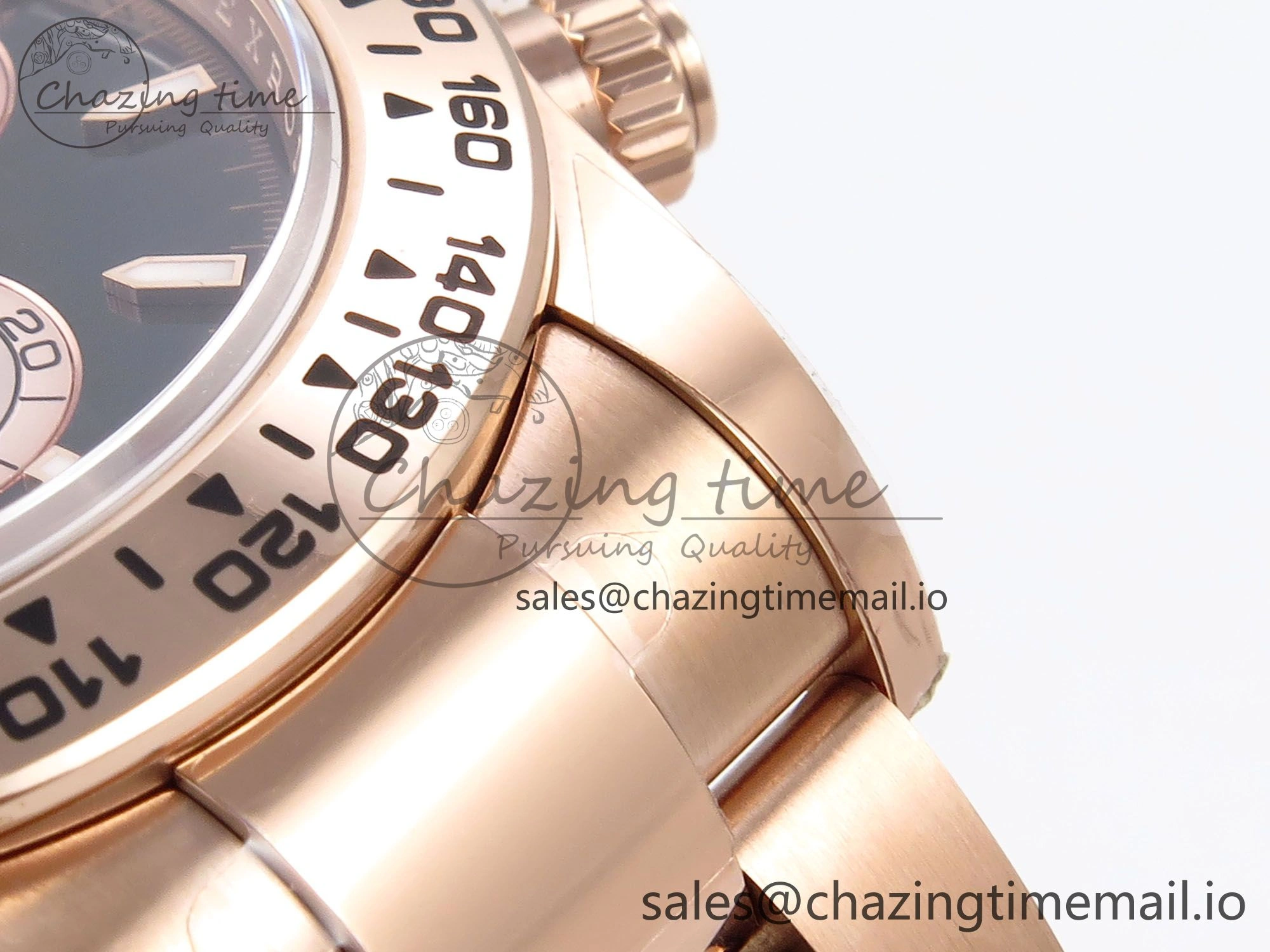 OdorResistant Daytona 126505 APSF 1:1 Best Edition RG Black Dial on RG Bracelet SH 1028