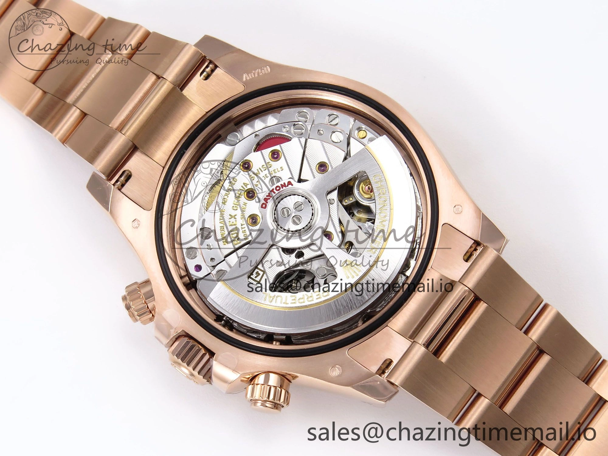 OdorResistant Daytona 126505 APSF 1:1 Best Edition RG Black Dial on RG Bracelet SH 1028