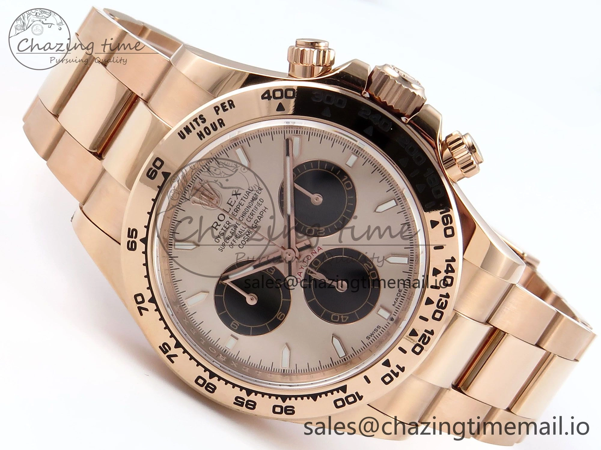 UrbanStyle Daytona 126505 APSF 1:1 Best Edition RG Black Dial on RG Braclet SH 730
