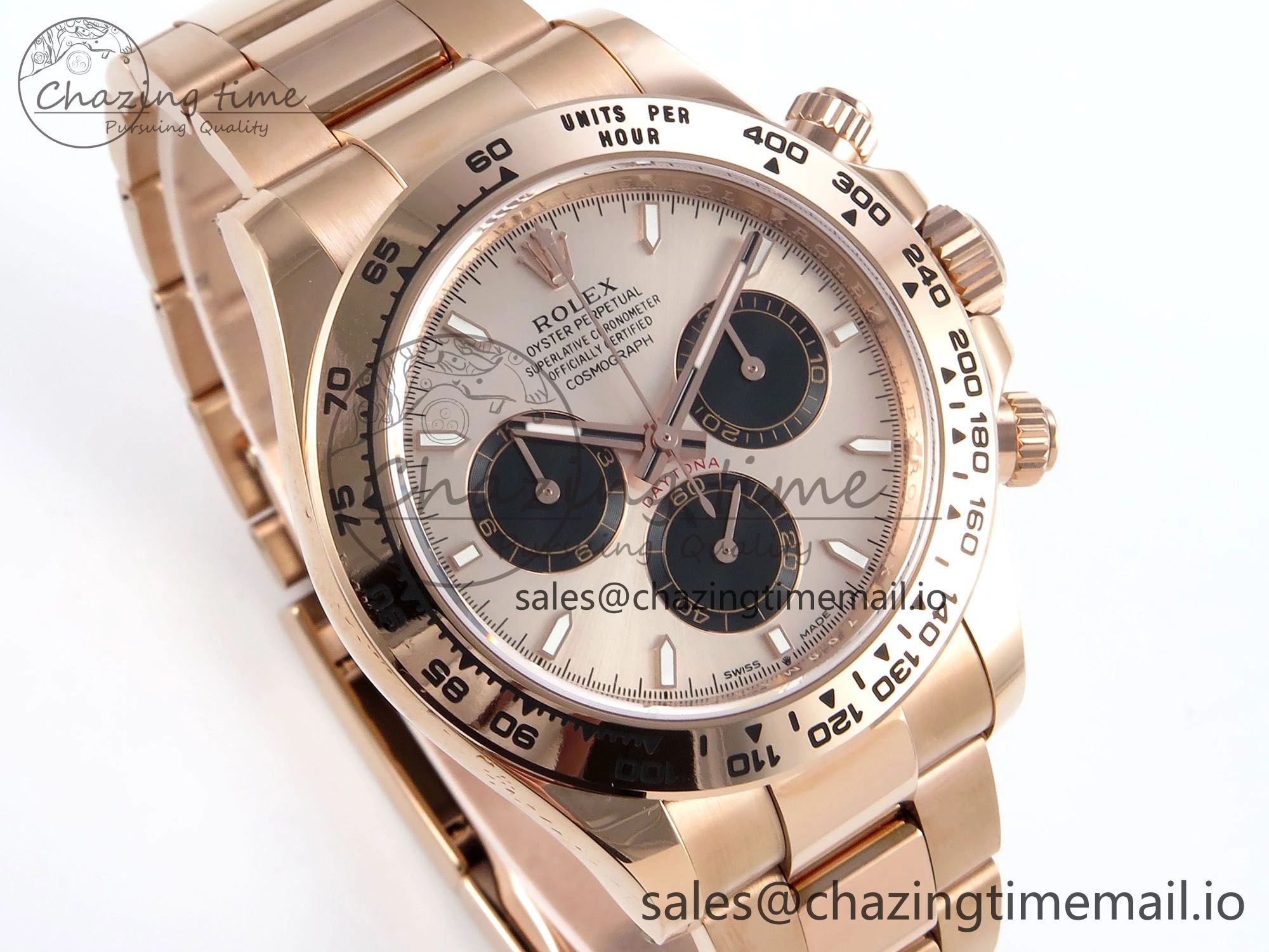 UrbanStyle Daytona 126505 APSF 1:1 Best Edition RG Black Dial on RG Braclet SH 730