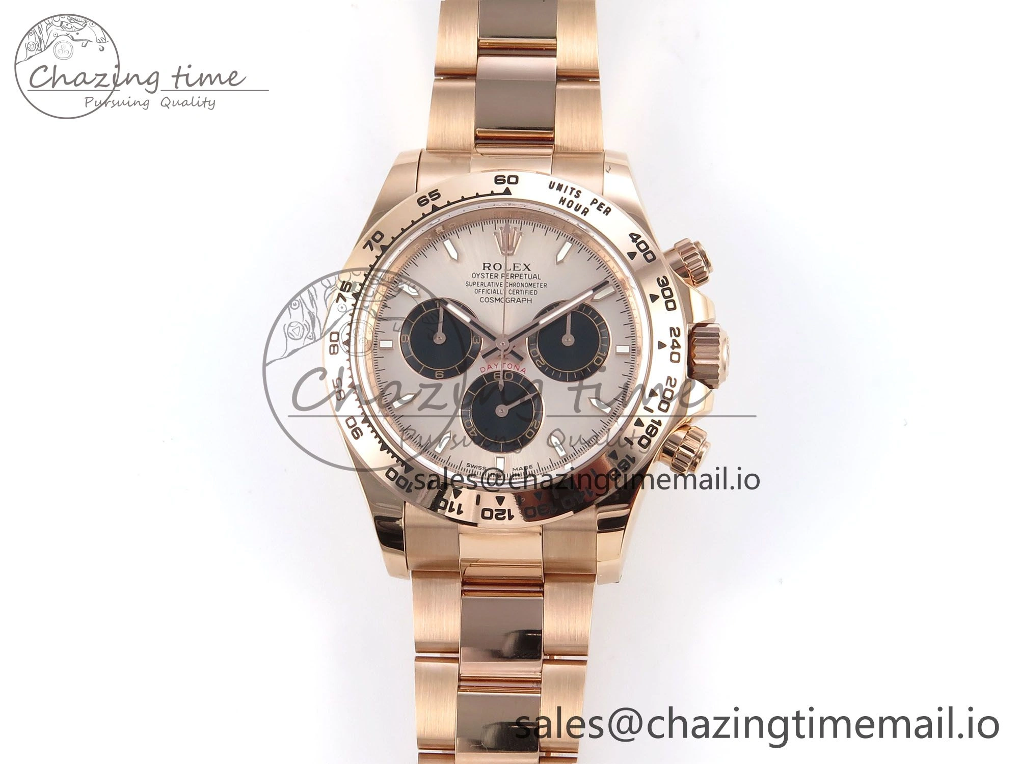 UrbanStyle Daytona 126505 APSF 1:1 Best Edition RG Black Dial on RG Braclet SH 730