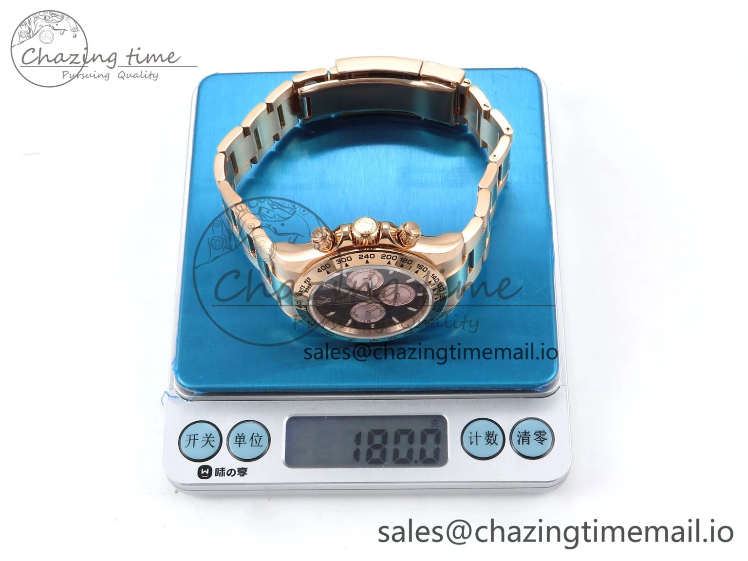 Compact Daytona 126505 QF 1:1 Best Edition Black RG Dial on RG Bracelet SH4131 V6 (Gain Weight） 1079