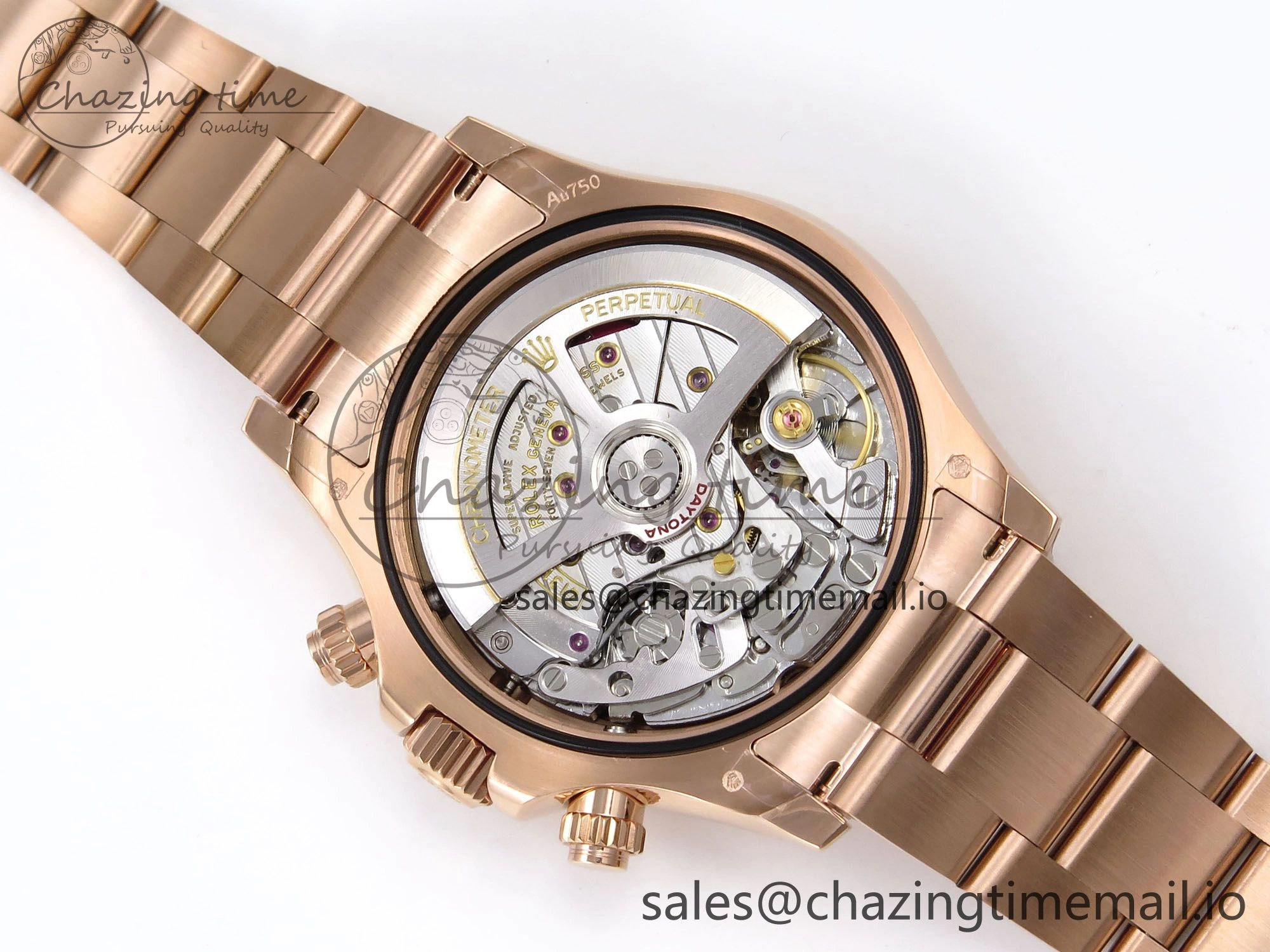 Compact Daytona 126505 QF 1:1 Best Edition Black RG Dial on RG Bracelet SH4131 V6 (Gain Weight） 1079