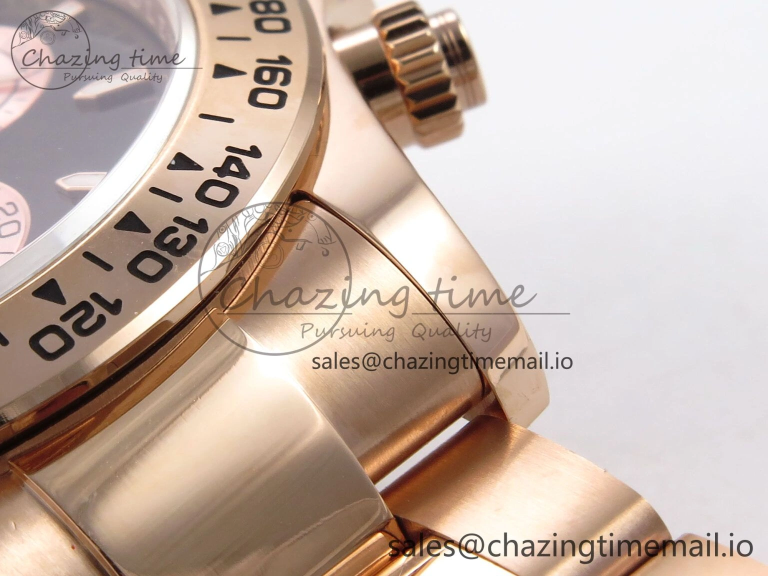 Compact Daytona 126505 QF 1:1 Best Edition Black RG Dial on RG Bracelet SH4131 V6 (Gain Weight） 1079