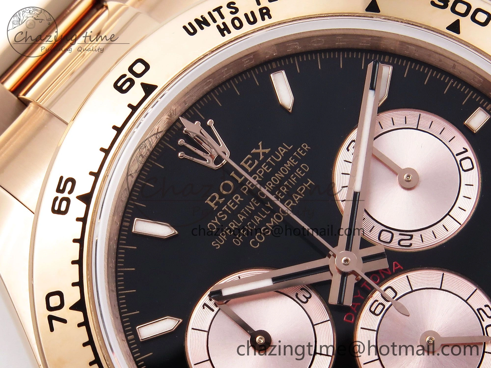Functional Daytona 126505 QF 1:1 Best Edition Black RG Dial on RG Braclet SH4131 V 1301