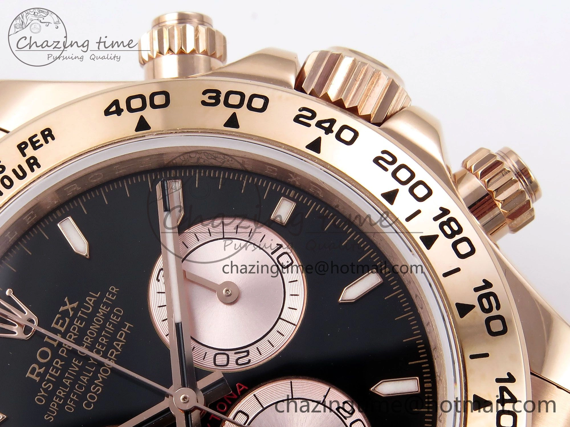 Functional Daytona 126505 QF 1:1 Best Edition Black RG Dial on RG Braclet SH4131 V 1301
