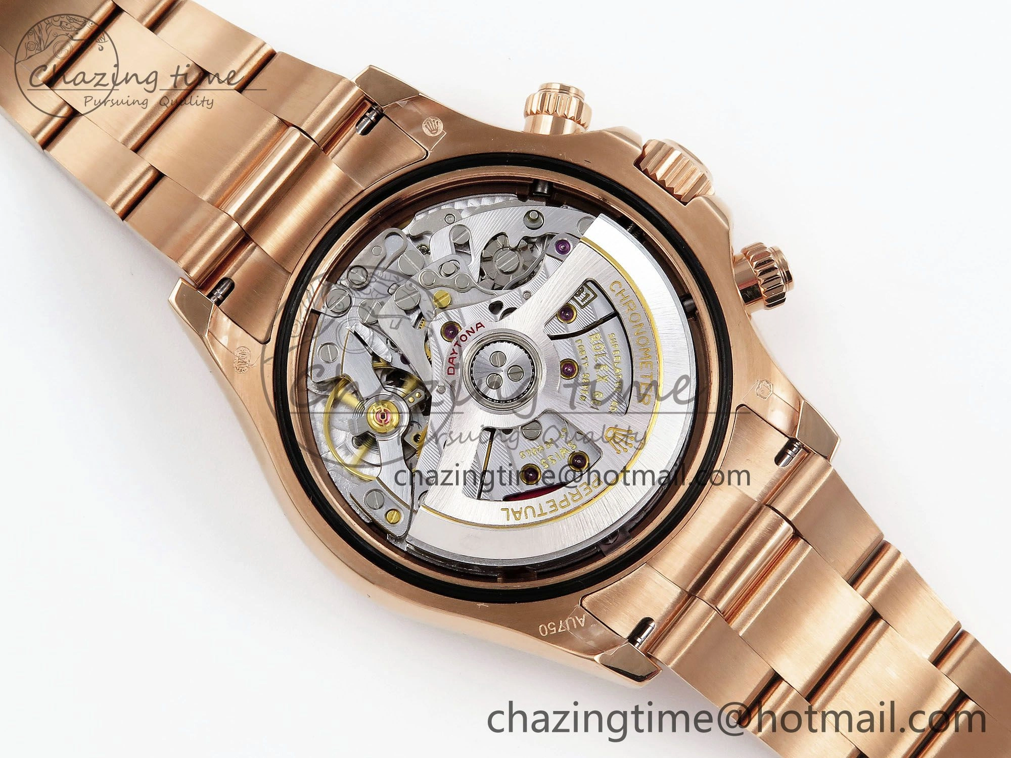 Functional Daytona 126505 QF 1:1 Best Edition Black RG Dial on RG Braclet SH4131 V 1301