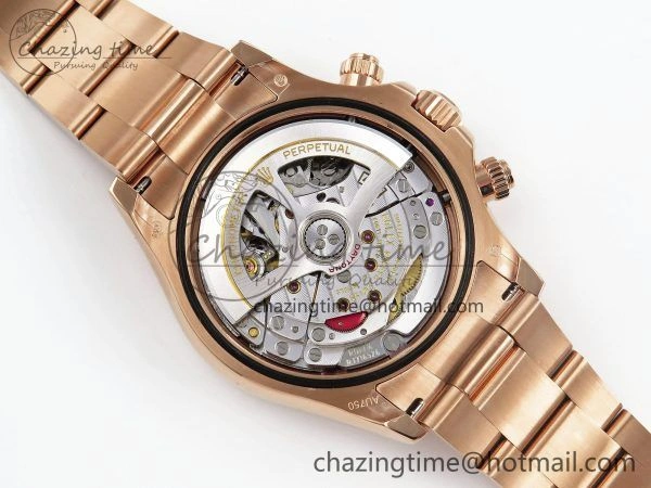 Functional Daytona 126505 QF 1:1 Best Edition Black RG Dial on RG Braclet SH4131 V 1301