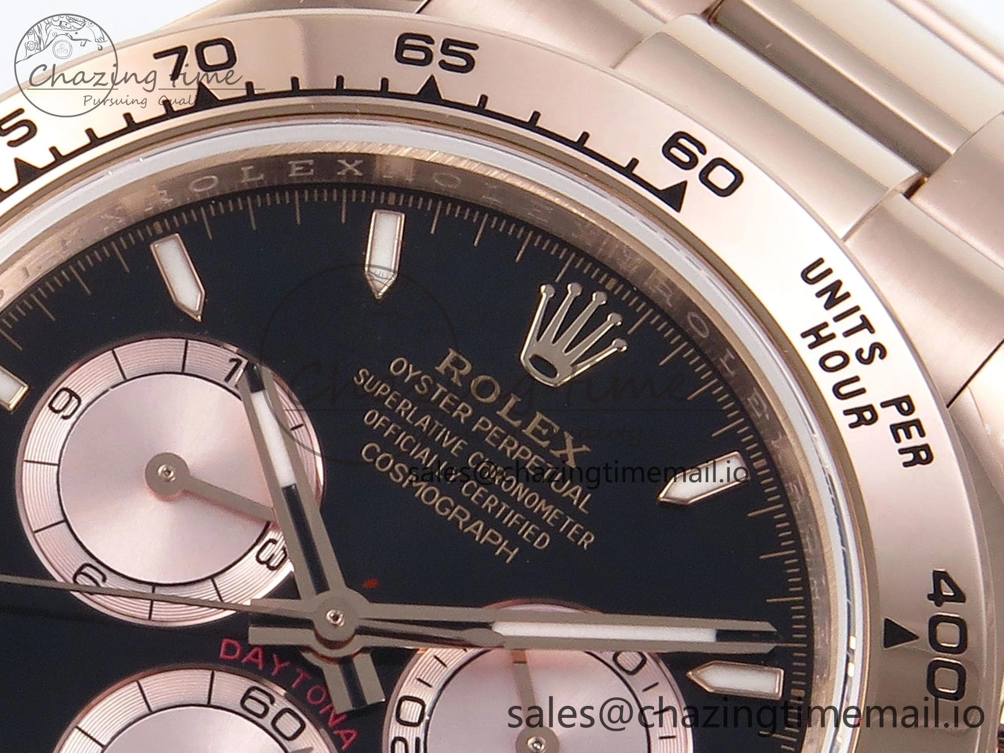 SmartChoice Daytona 126505 QF 1:1 Best Edition Black RG Dial on RG Braclet SH4131 V 716