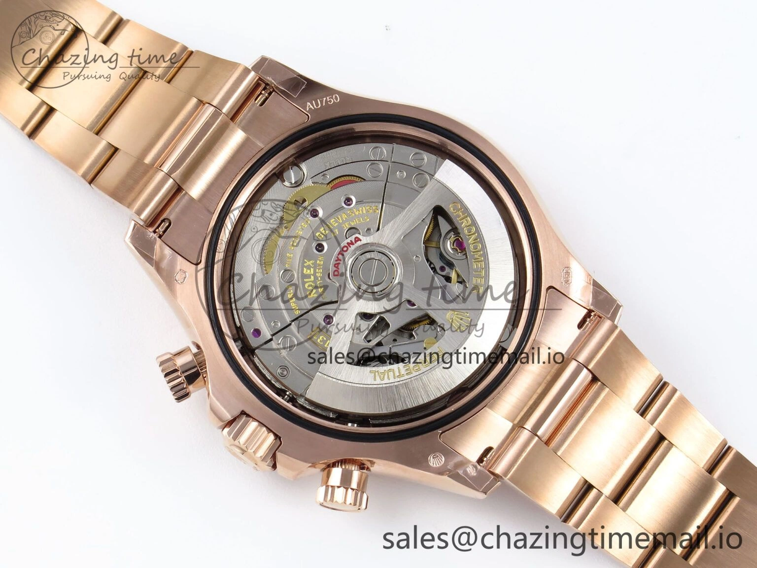 SmartChoice Daytona 126505 QF 1:1 Best Edition Black RG Dial on RG Braclet SH4131 V 716