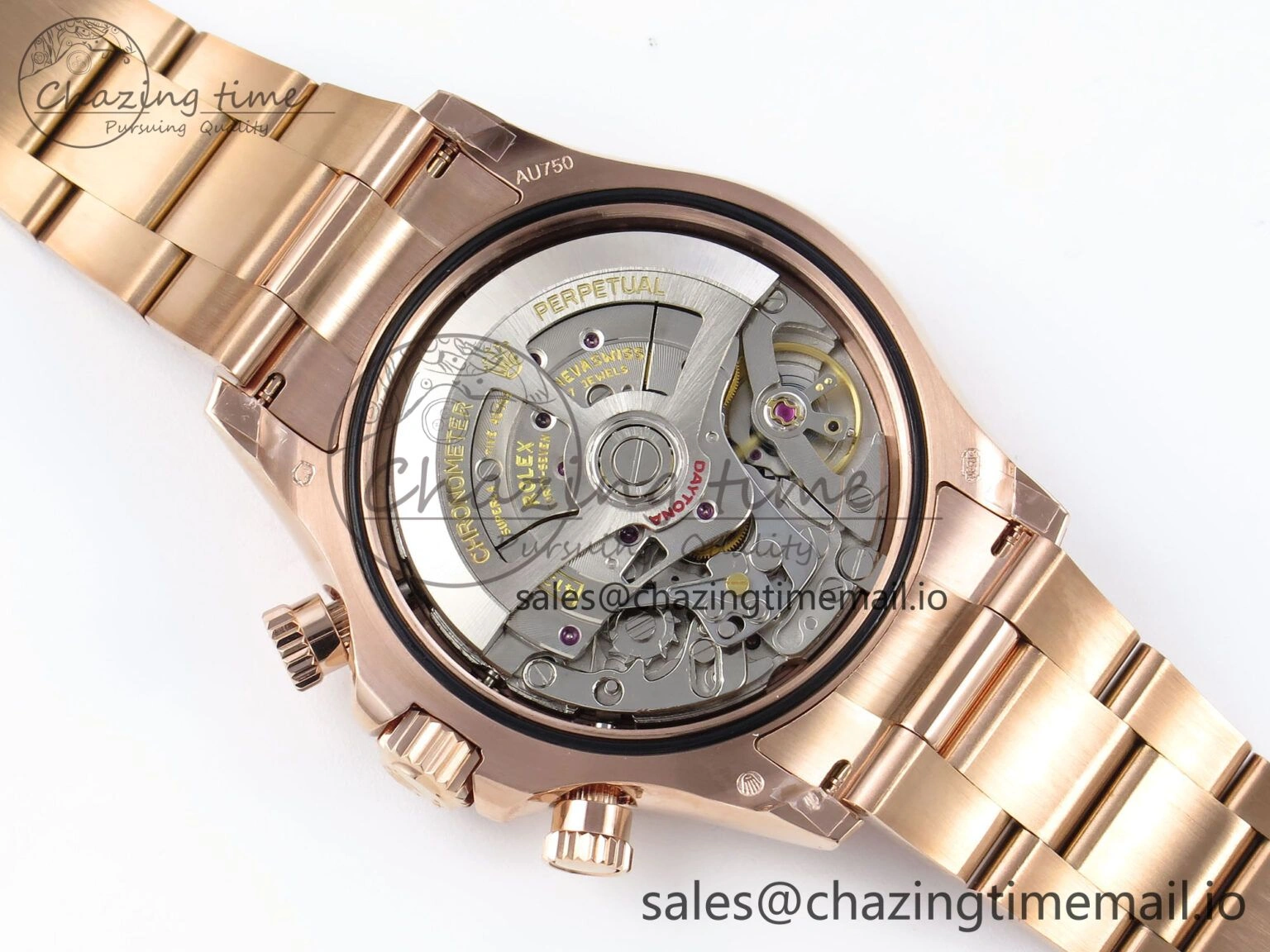 SmartChoice Daytona 126505 QF 1:1 Best Edition Black RG Dial on RG Braclet SH4131 V 716