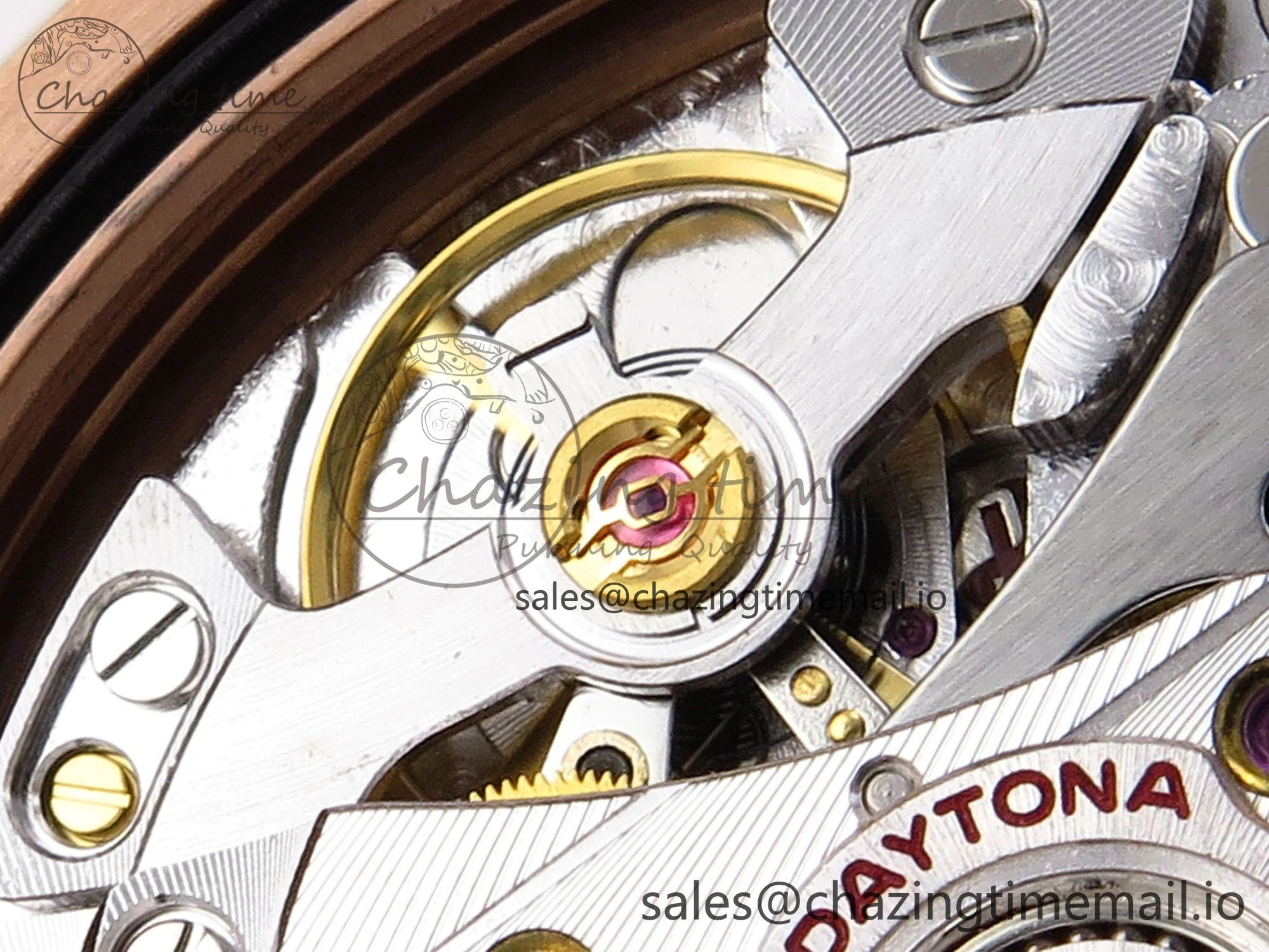 Daytona 126505 QF 1:1 Best Edition Black RG Diamonds Dial on RG Bracelet SH4131 V6 (Gain Weight） Casual 1081