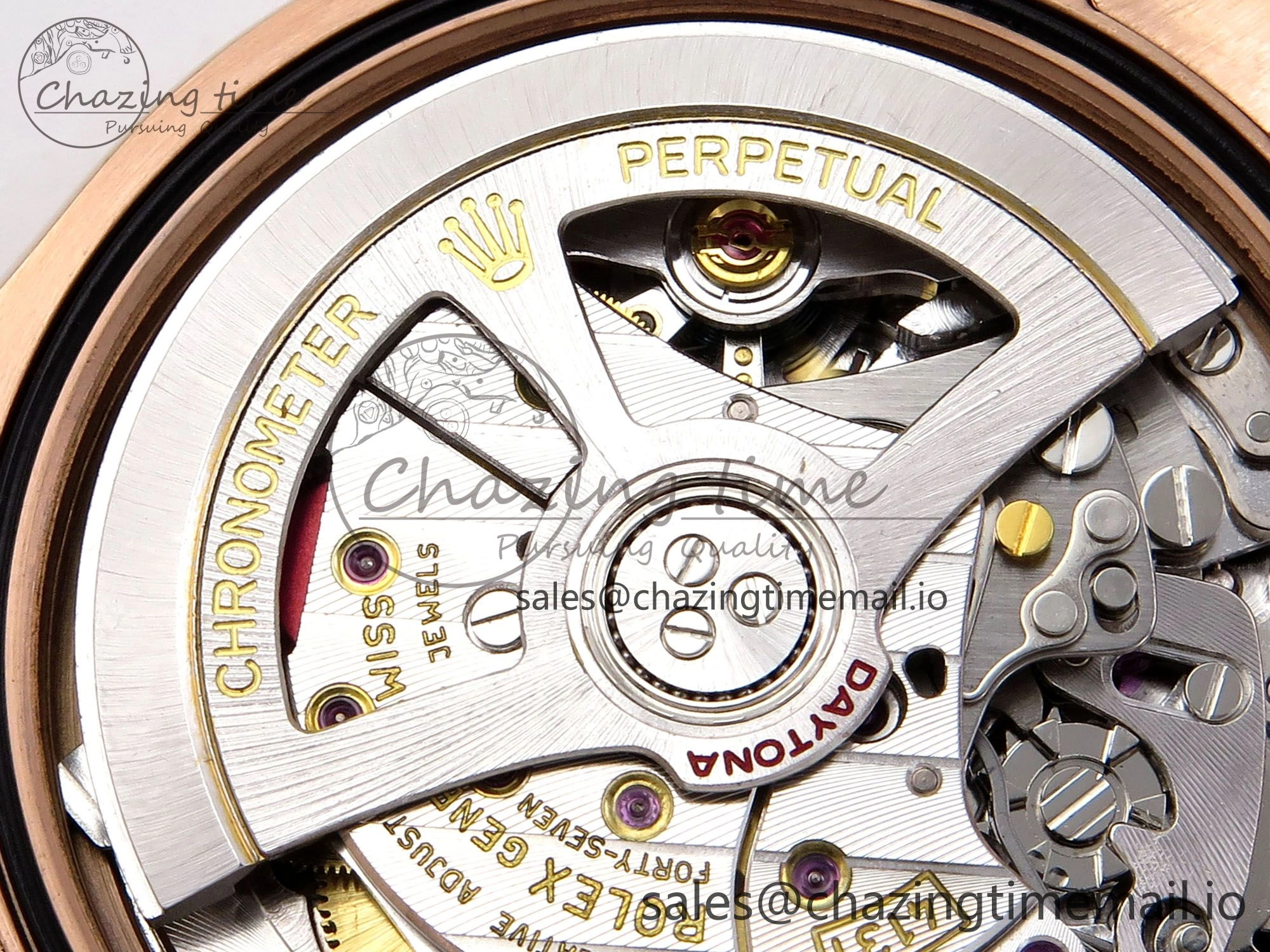 Daytona 126505 QF 1:1 Best Edition Black RG Diamonds Dial on RG Bracelet SH4131 V6 (Gain Weight） Casual 1081