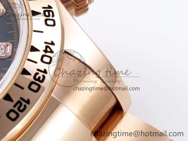FreshLook Daytona 126505 QF 1:1 Best Edition Black RG Diamonds Dial on RG Braclet SH4131 V 1302