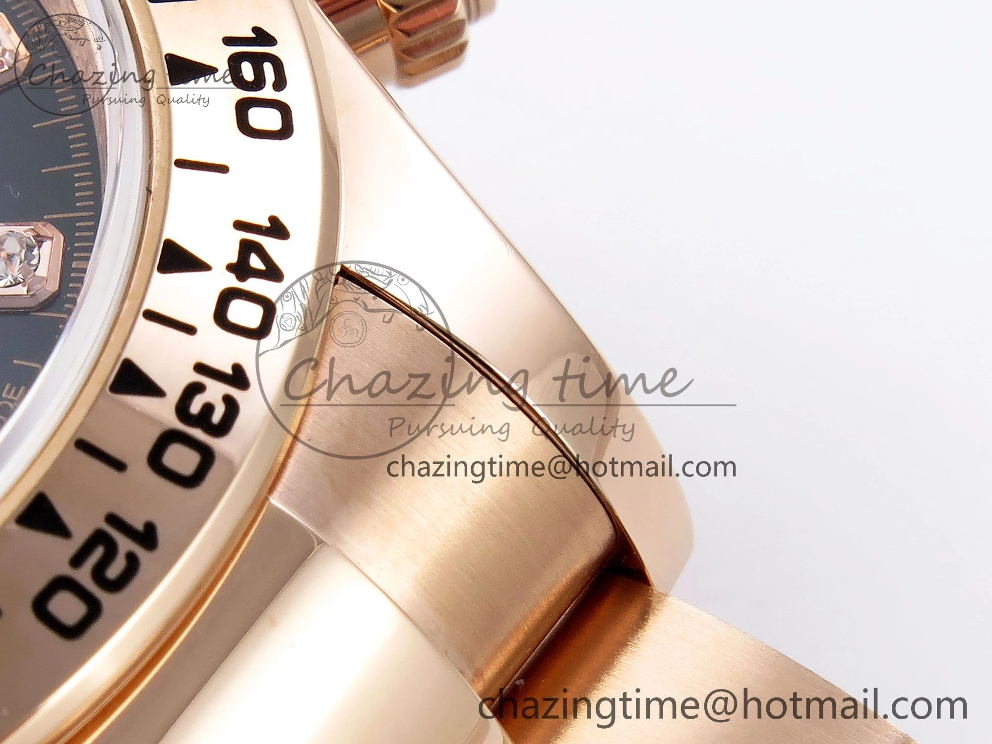 FreshLook Daytona 126505 QF 1:1 Best Edition Black RG Diamonds Dial on RG Braclet SH4131 V 1302