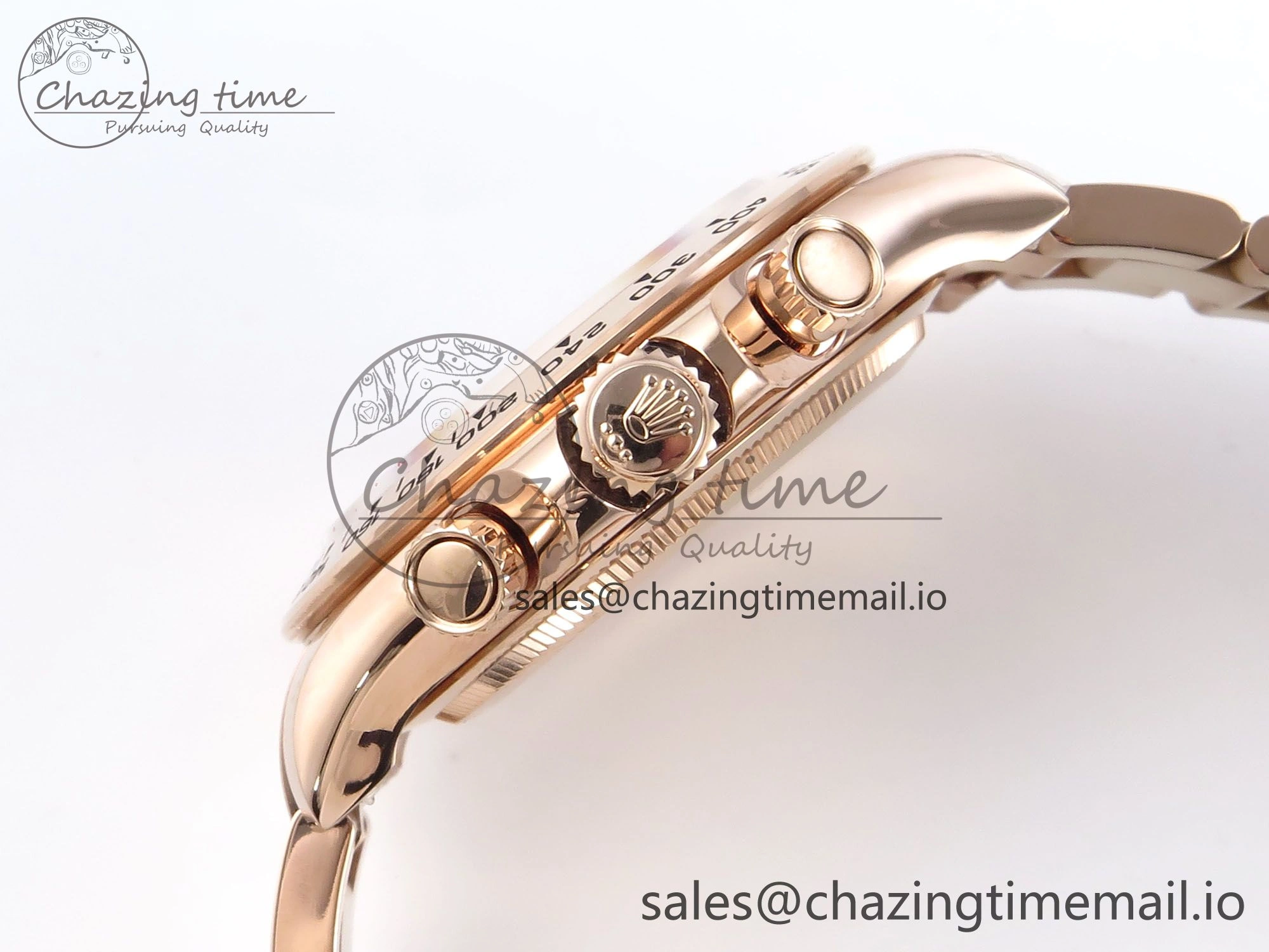 Daytona 126505 QF 1:1 Best Edition Black RG Diamonds Dial on RG Braclet SH4131 V ZeroBulk 715