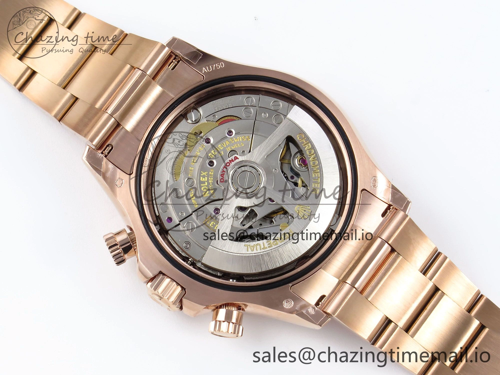 Daytona 126505 QF 1:1 Best Edition Black RG Diamonds Dial on RG Braclet SH4131 V ZeroBulk 715