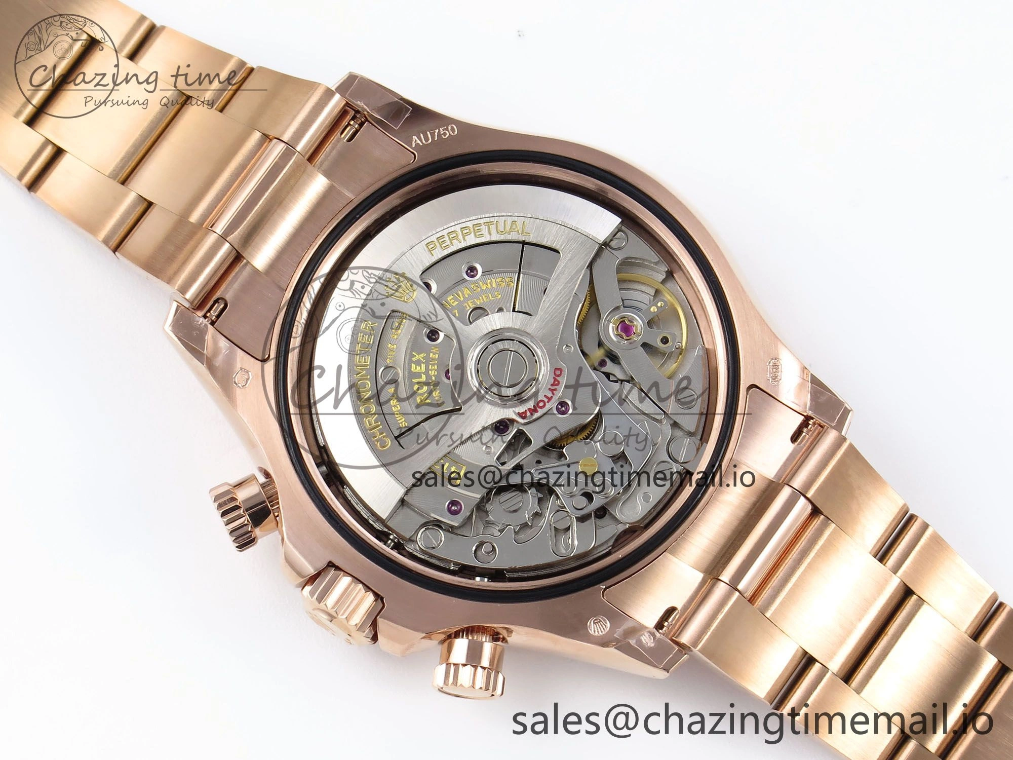 Daytona 126505 QF 1:1 Best Edition Black RG Diamonds Dial on RG Braclet SH4131 V ZeroBulk 715