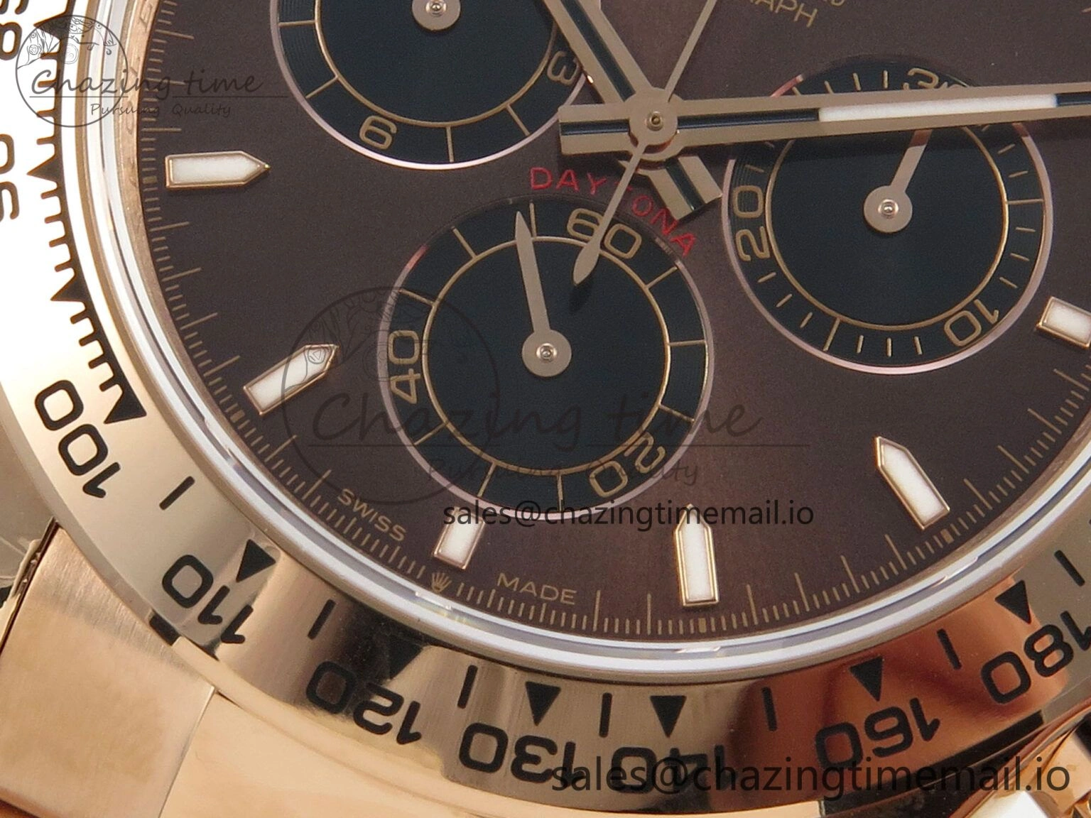 Daytona 126505 QF 1:1 Best Edition Brown Dial Stick Markers On RG Bracelet SH4131 V6（Gain Weight） NewStyle 93
