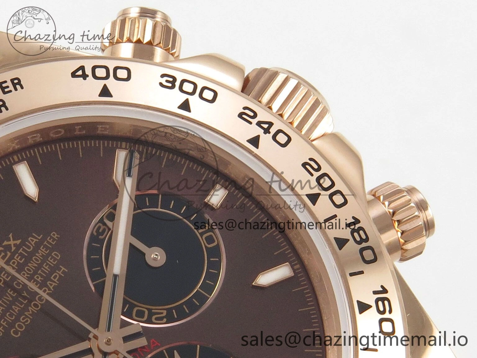 Daytona 126505 QF 1:1 Best Edition Brown Dial Stick Markers On RG Bracelet SH4131 V6（Gain Weight） NewStyle 93