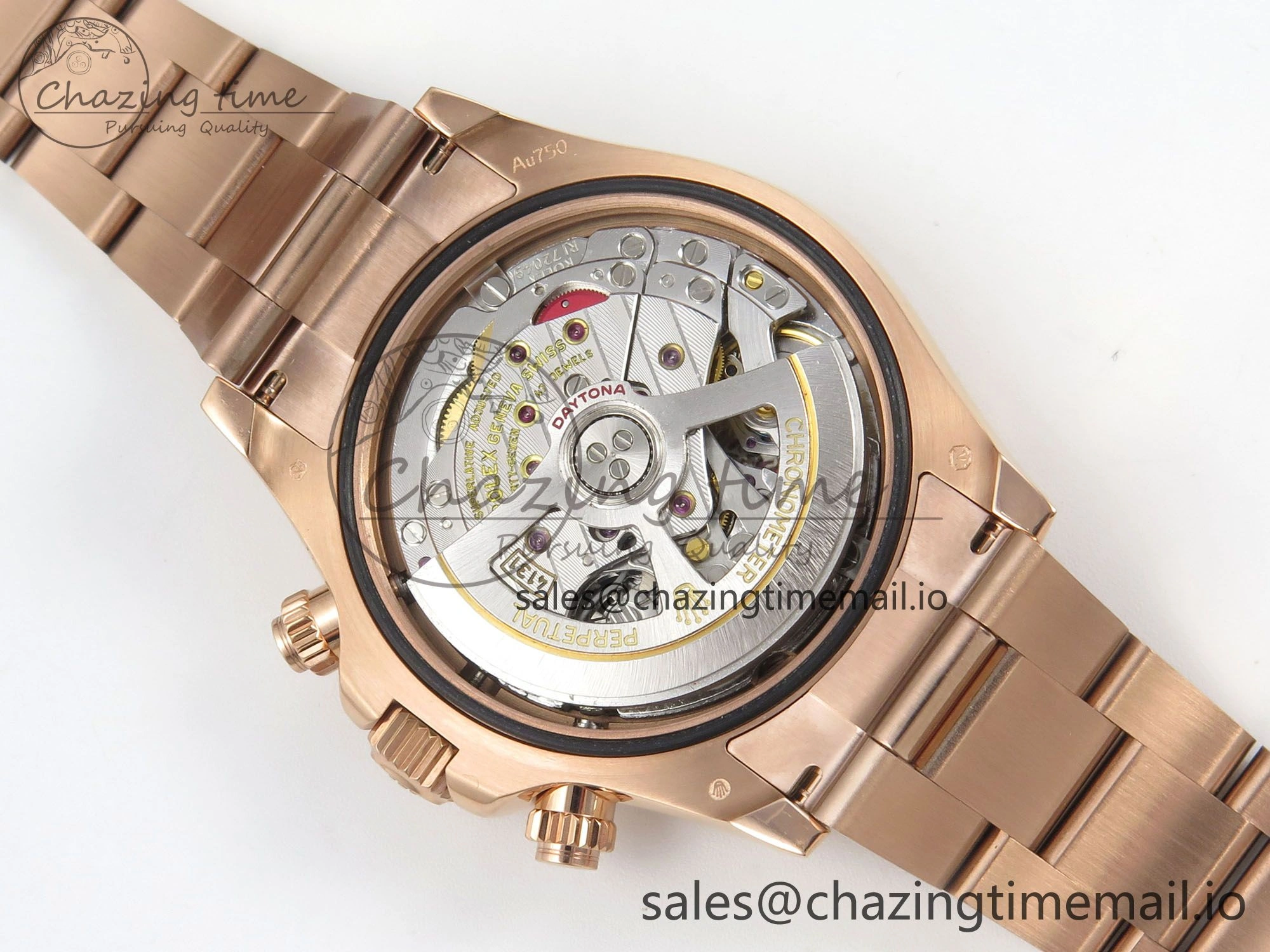 Daytona 126505 QF 1:1 Best Edition Brown Dial Stick Markers On RG Bracelet SH4131 V6（Gain Weight） NewStyle 93