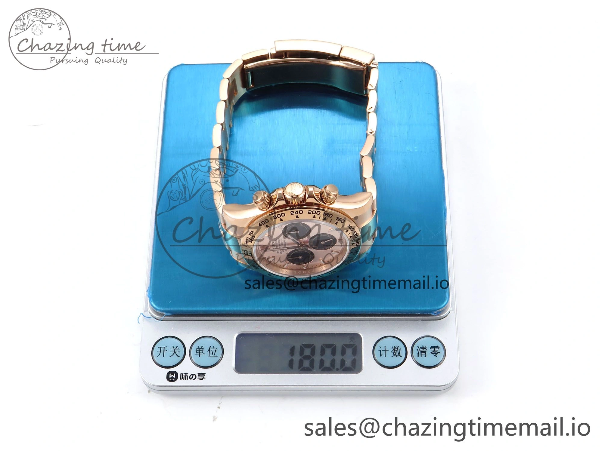 Daytona 126505 QF 1:1 Best Edition RG Black Dial on RG Bracelet SH4131 V6 (Gain Weight） SunProtective 1080
