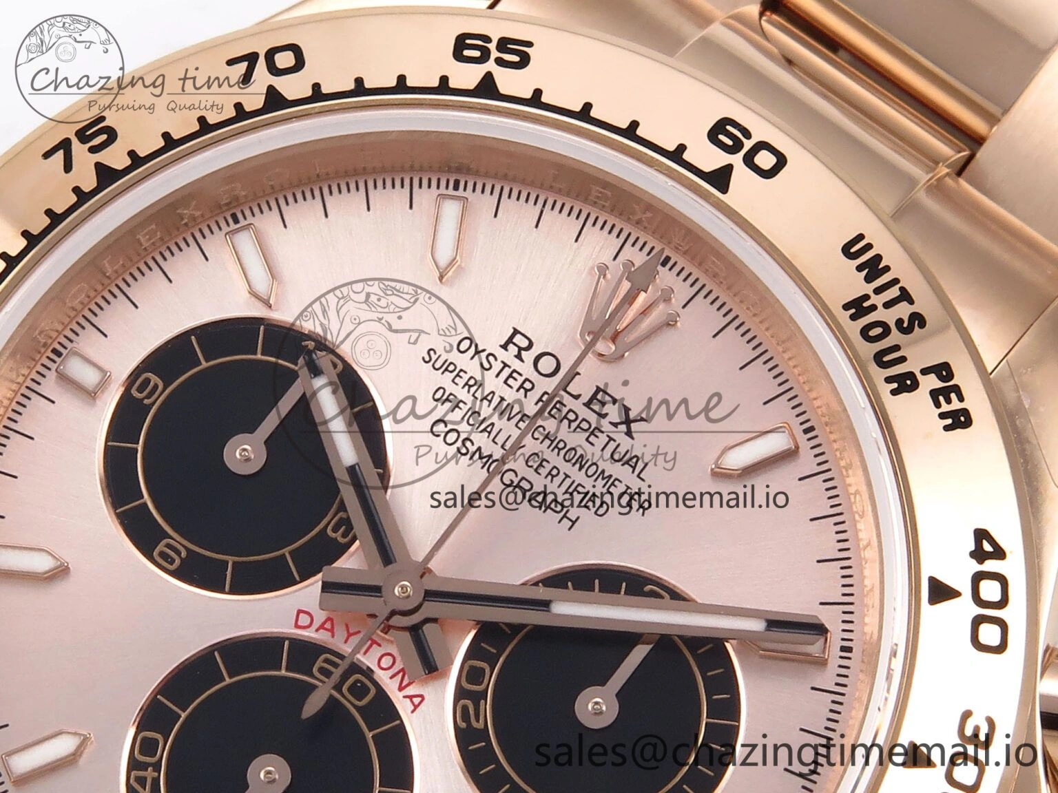 Daytona 126505 QF 1:1 Best Edition RG Black Dial on RG Bracelet SH4131 V6 (Gain Weight） SunProtective 1080