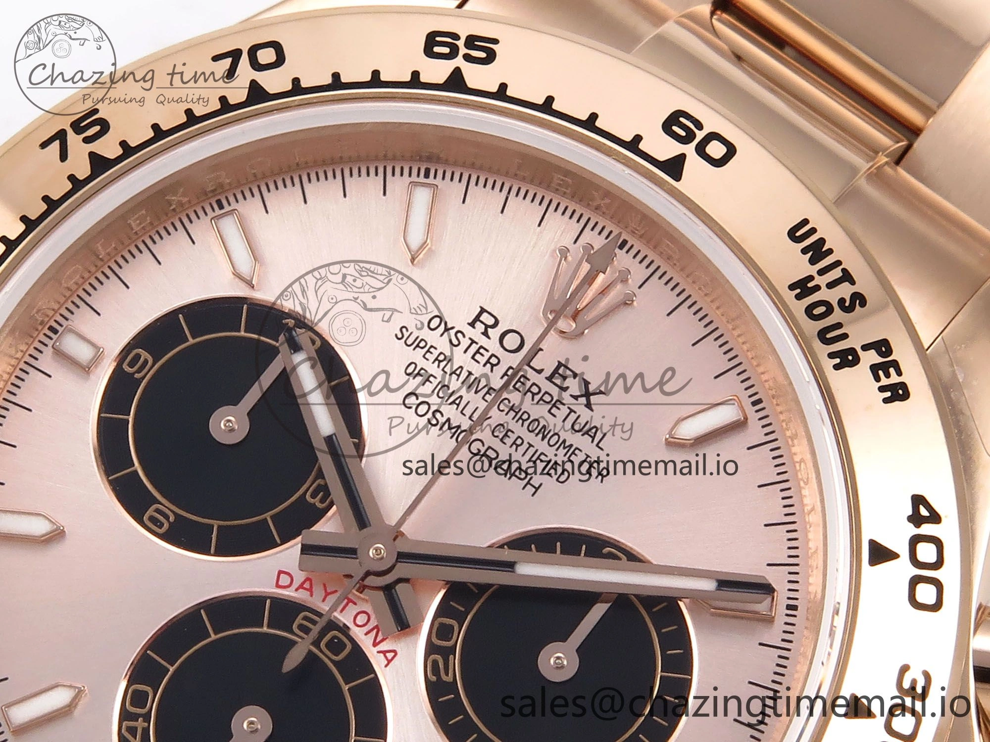 Daytona 126505 QF 1:1 Best Edition RG Black Dial on RG Bracelet SH4131 V6 (Gain Weight） SunProtective 1080