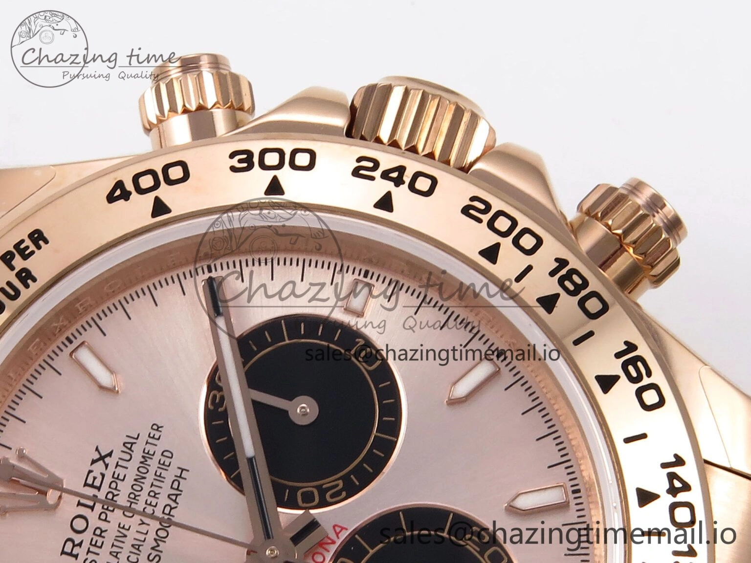 Daytona 126505 QF 1:1 Best Edition RG Black Dial on RG Bracelet SH4131 V6 (Gain Weight） SunProtective 1080