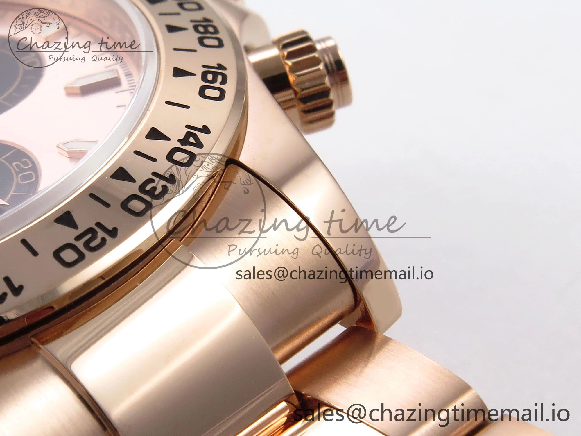 Daytona 126505 QF 1:1 Best Edition RG Black Dial on RG Bracelet SH4131 V6 (Gain Weight） SunProtective 1080